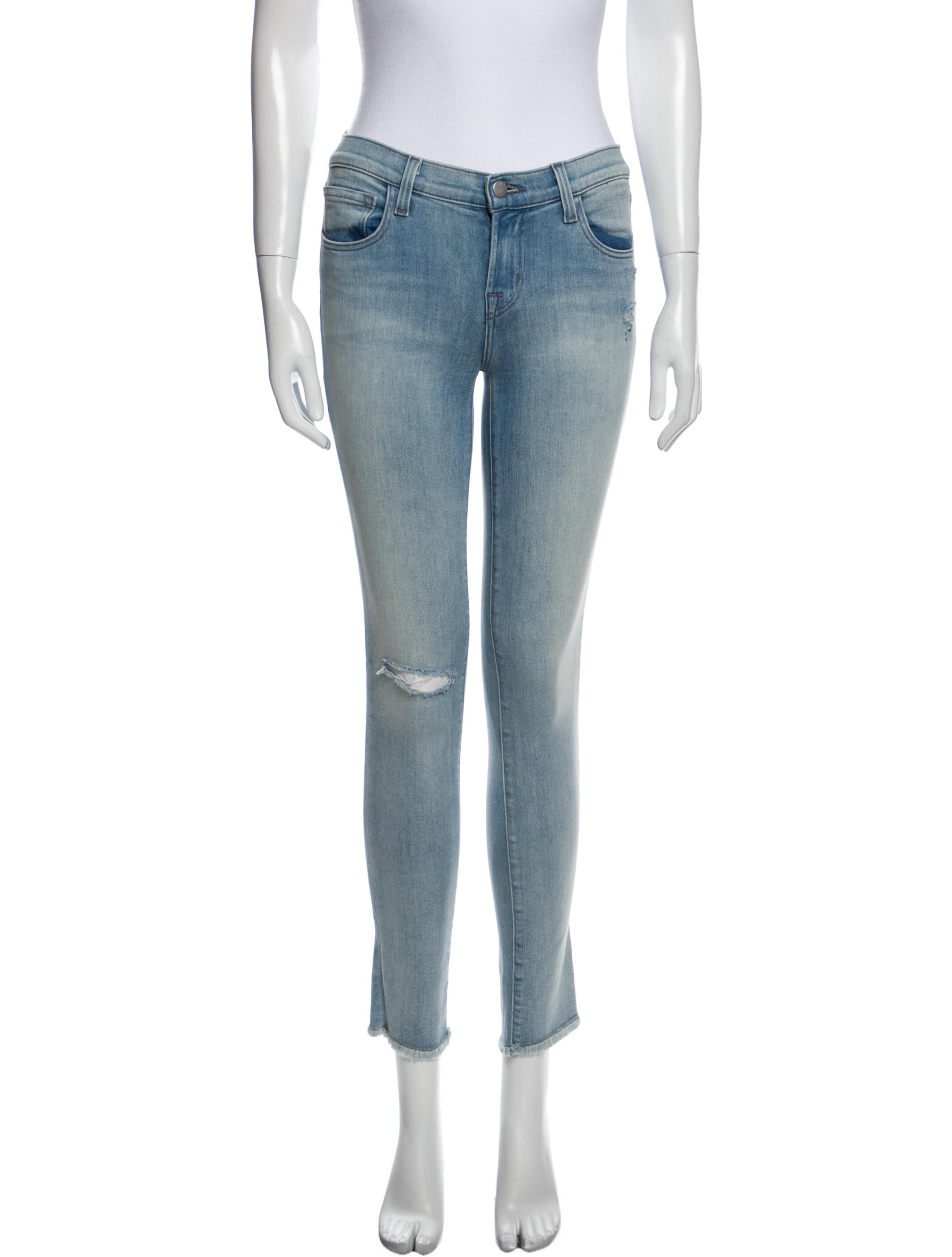 J Brand Mid-Rise Skinny Leg Jeans