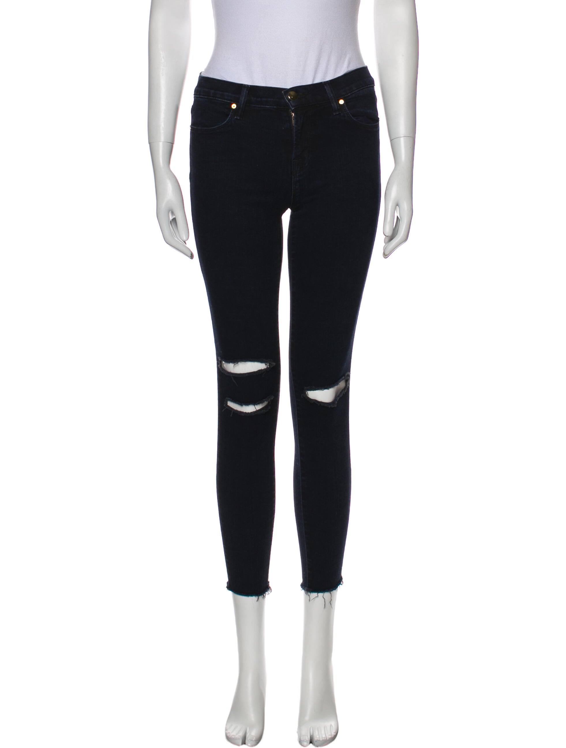 J Brand Mid-Rise Skinny Leg Jeans