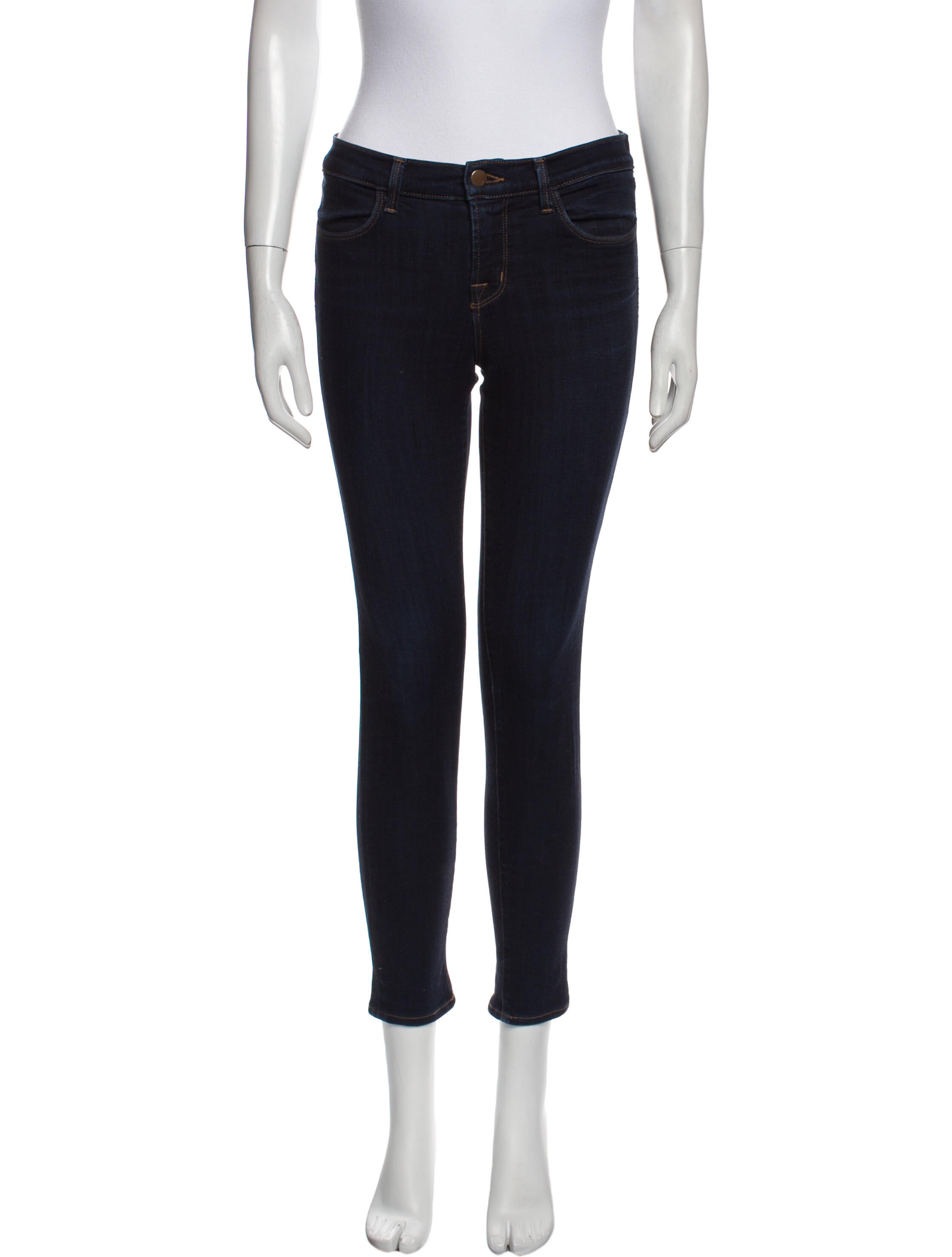 J Brand Mid-Rise Skinny Leg Jeans