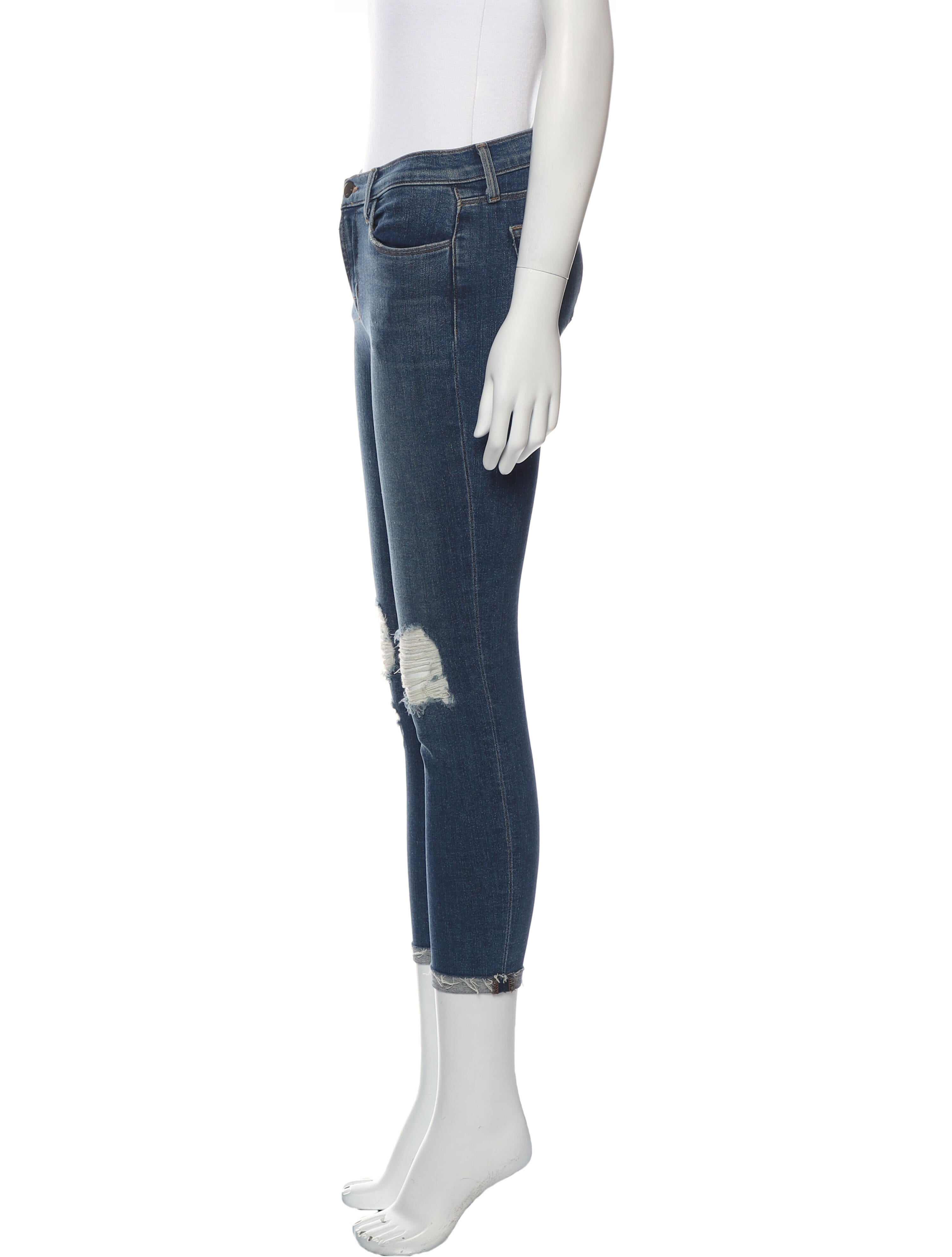 J Brand Mid-Rise Skinny Leg Jeans