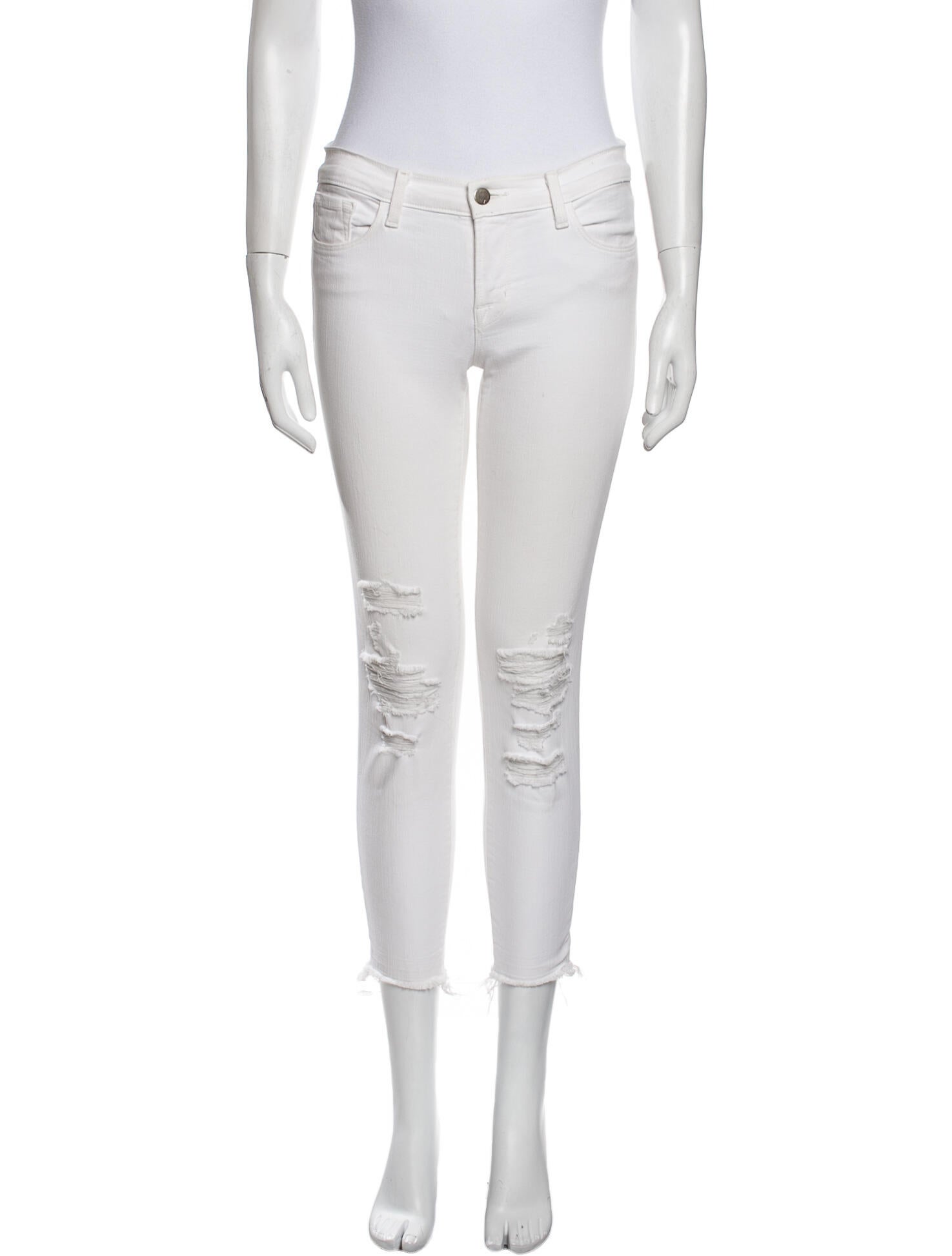 J Brand Mid-Rise Skinny Leg Jeans