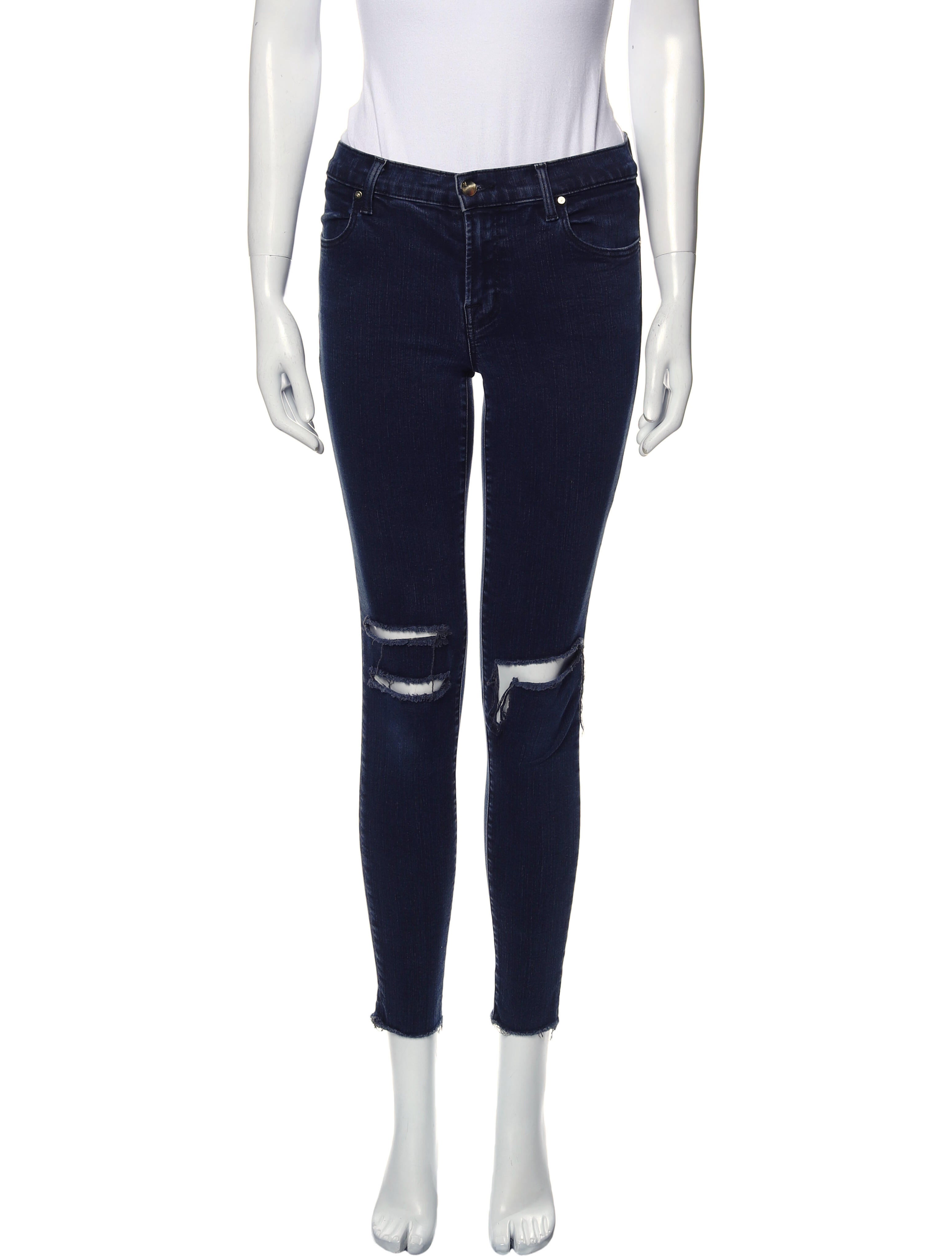 J Brand Mid-Rise Skinny Leg Jeans
