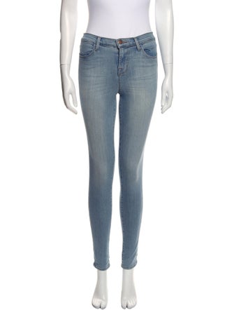 J Brand Mid-Rise Skinny Leg Jeans