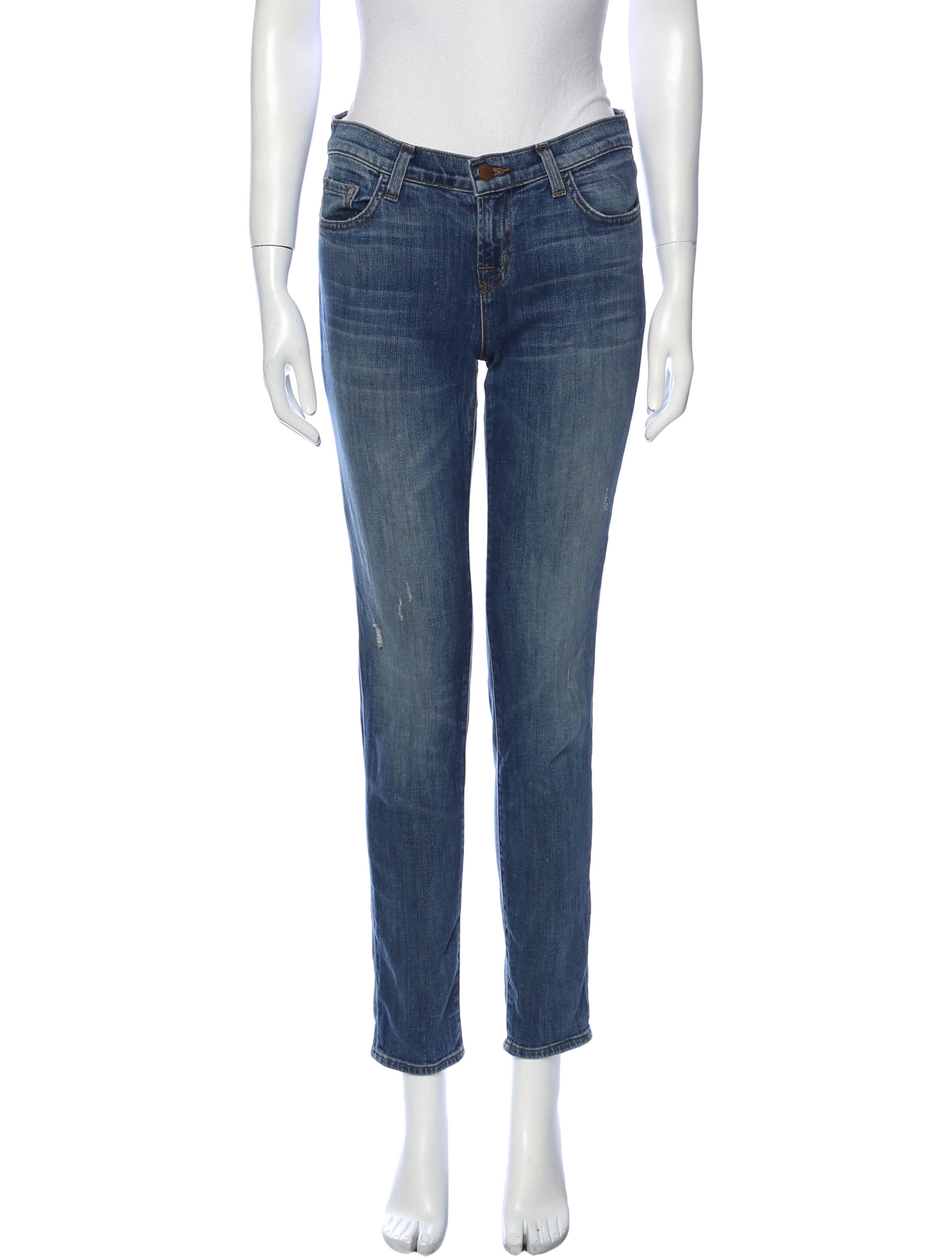 J Brand Mid-Rise Skinny Leg Jeans