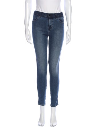 J Brand Mid-Rise Skinny Leg Jeans