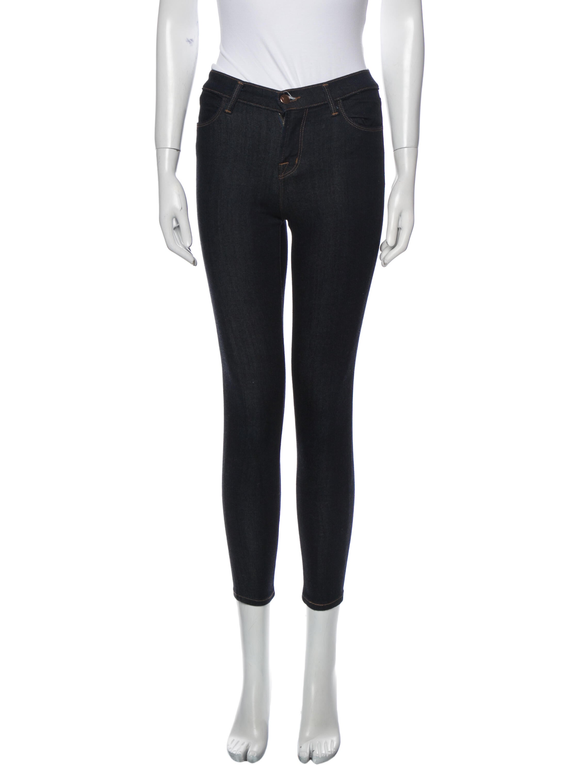 J Brand Mid-Rise Skinny Leg Jeans