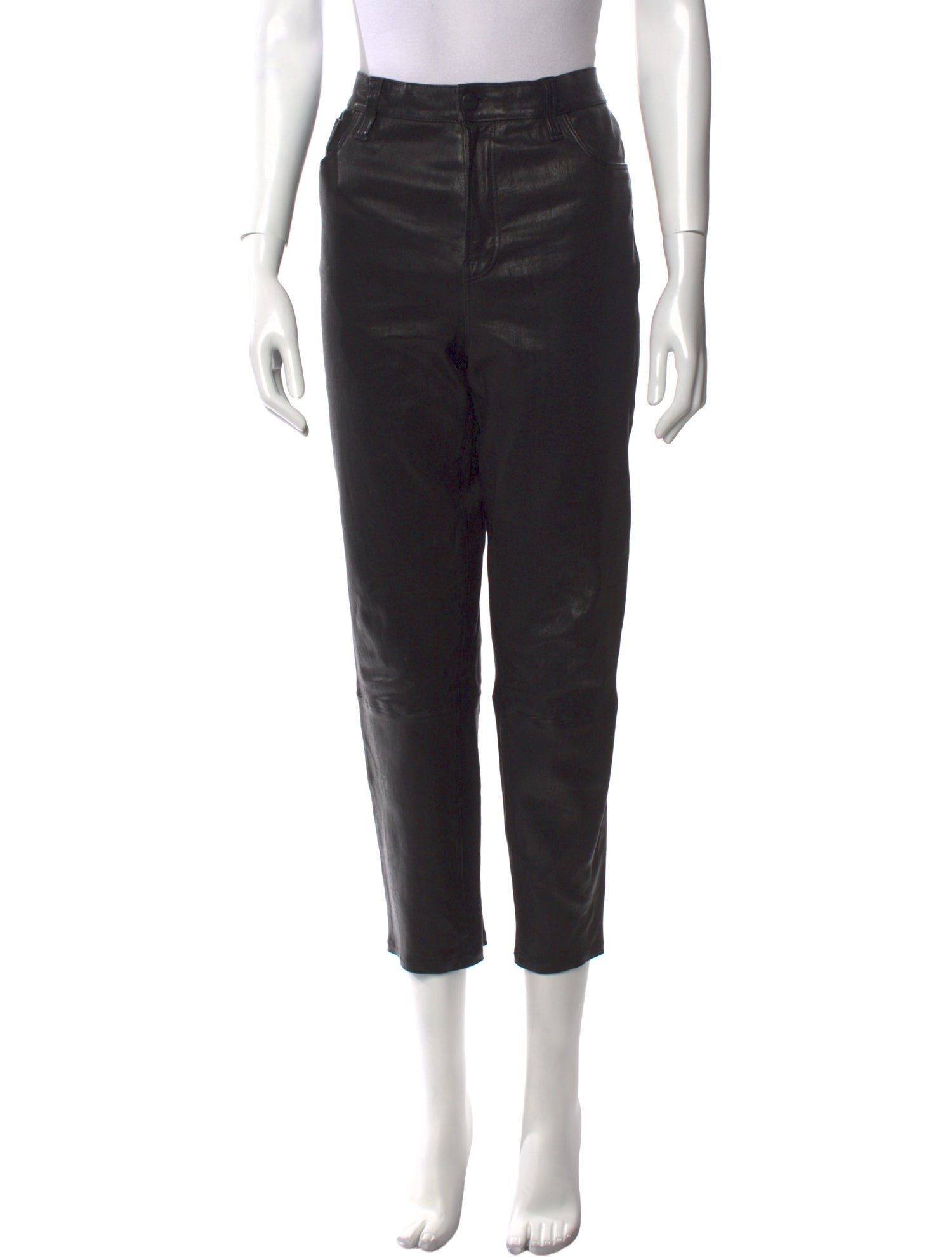 J Brand Lamb Leather Straight Leg Pants
