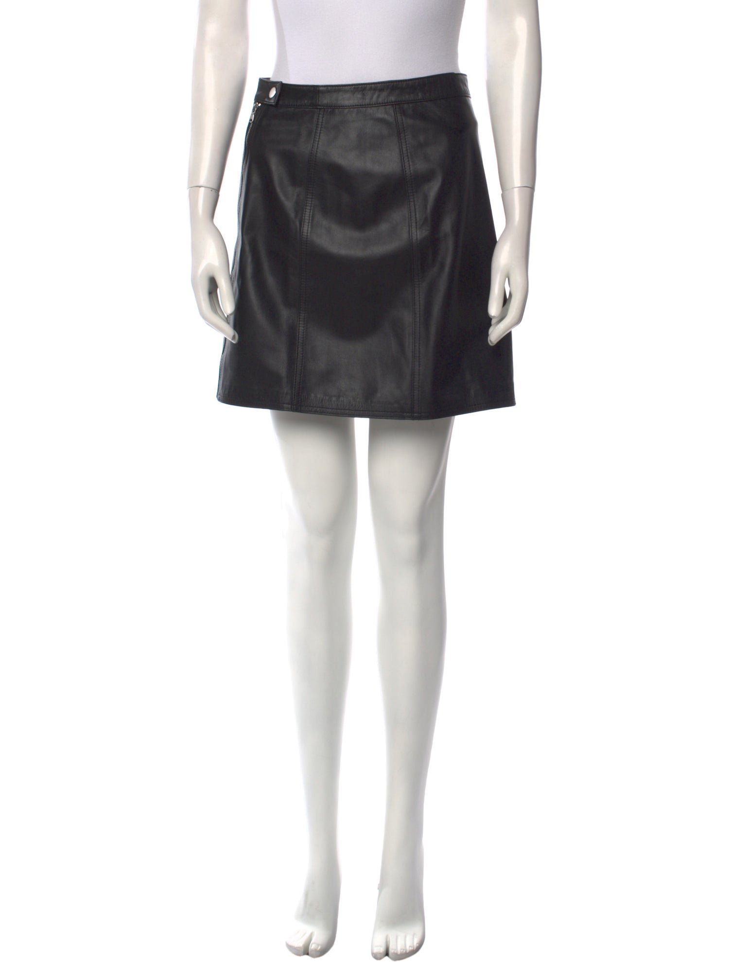 J Brand Leather Mini Skirt