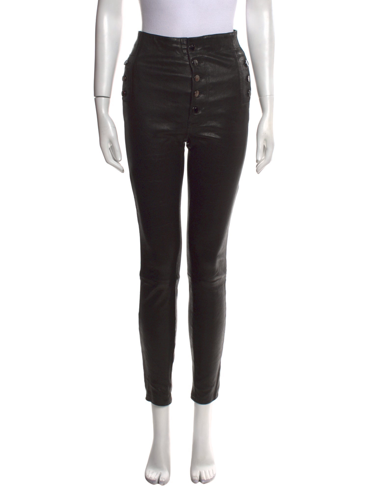 J Brand Leather Skinny Leg Pants