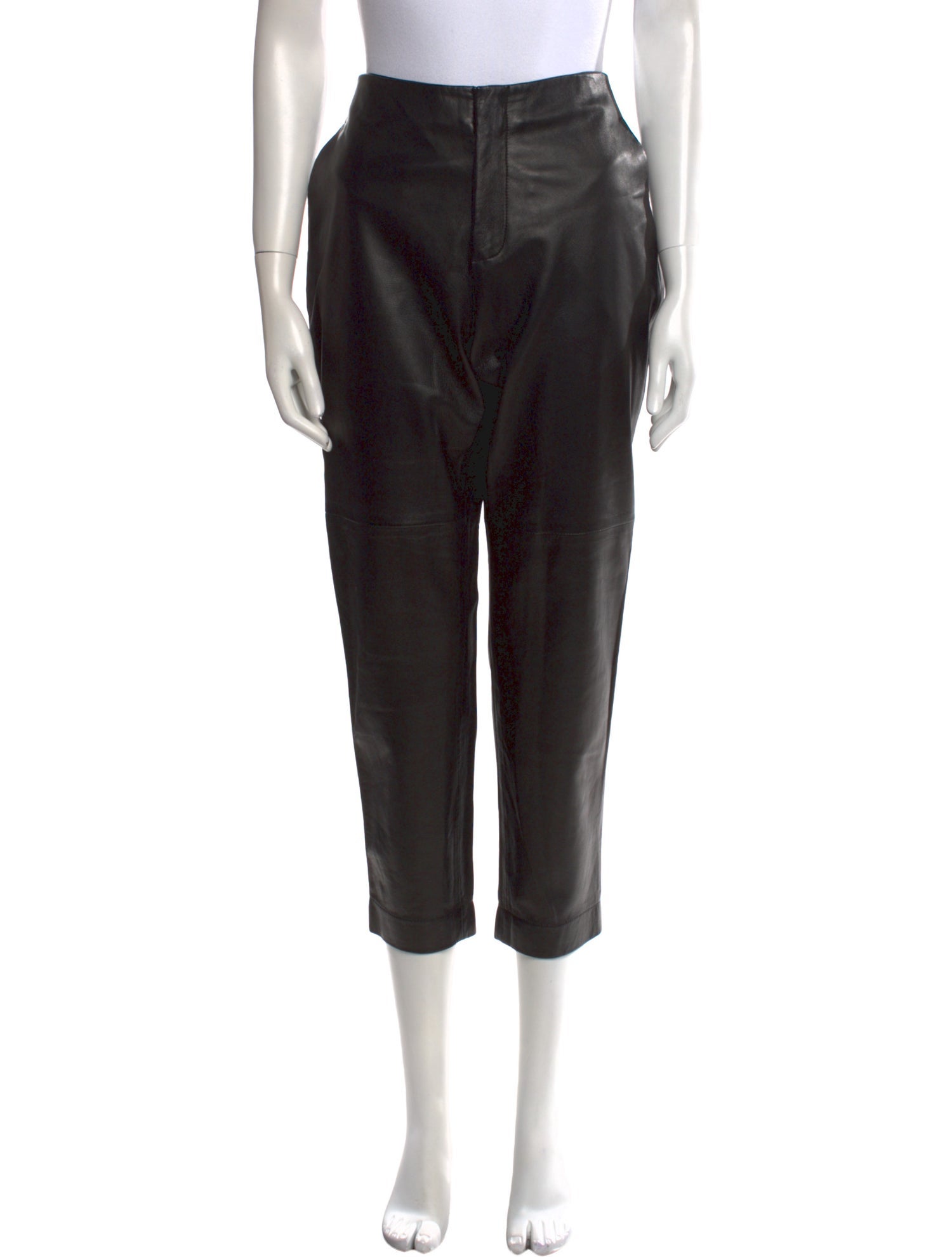 J Brand Leather Straight Leg Pants