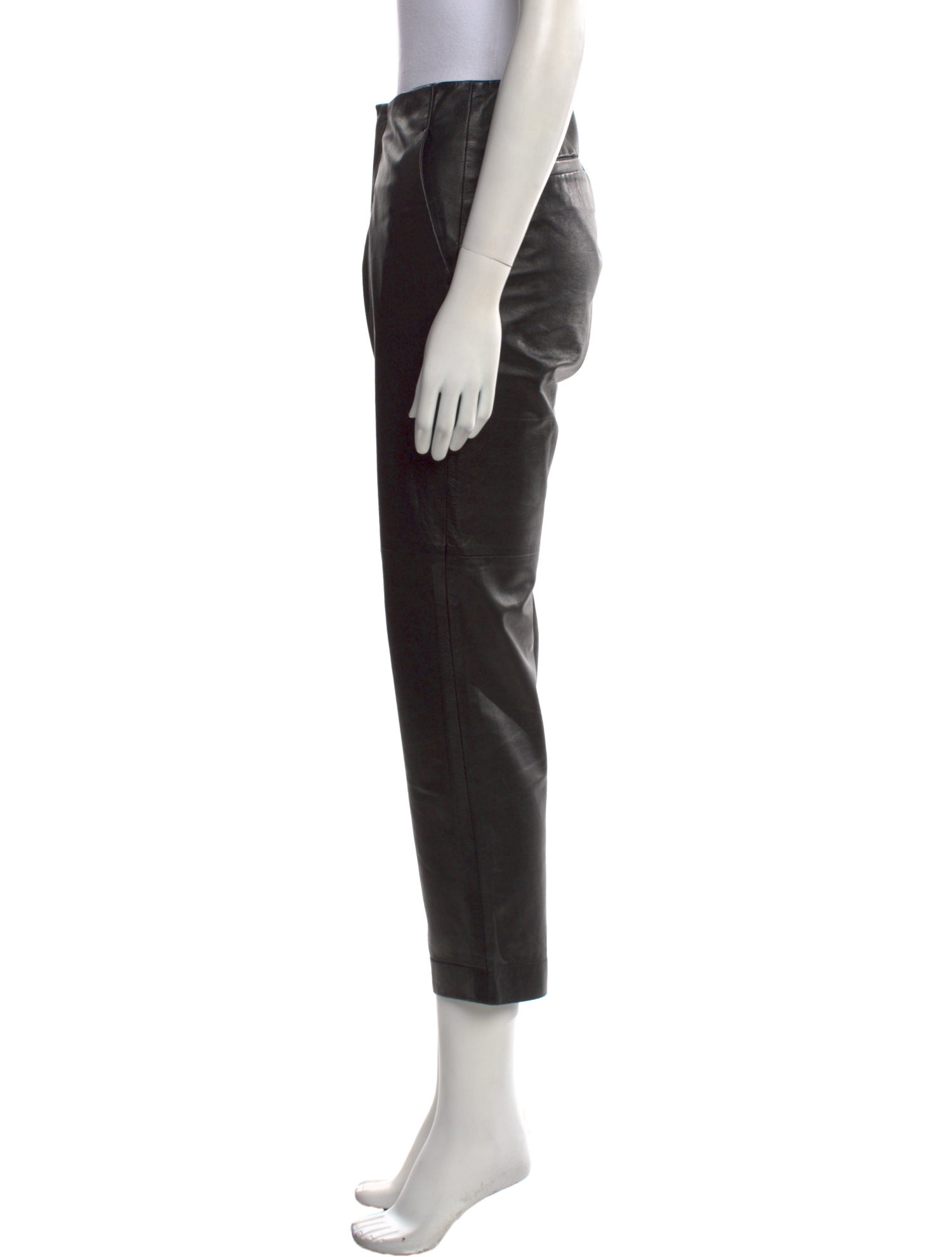 J Brand Leather Straight Leg Pants