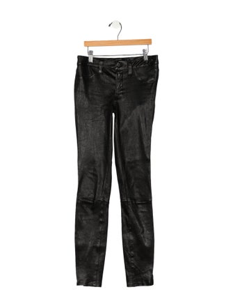 J Brand Lamb Leather Skinny Leg Pants