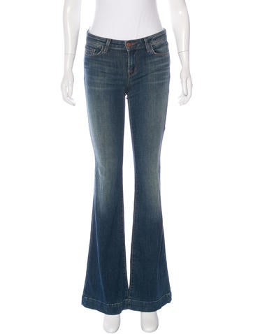 J Brand Mid-Rise Flared Jeans w/ Tags