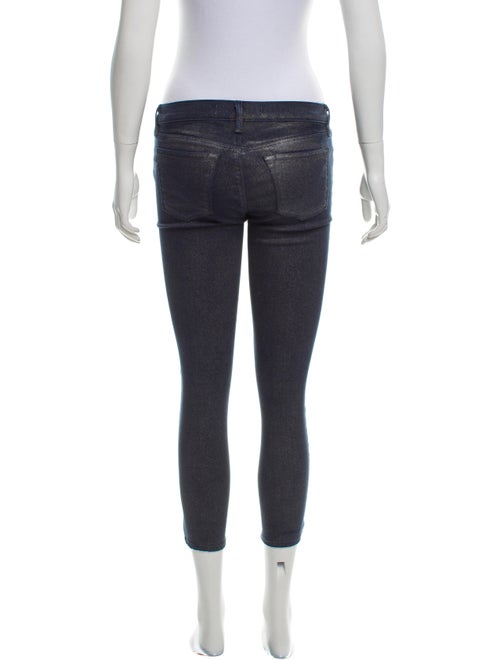 J Brand Metallic Mid-Rise Jeans
