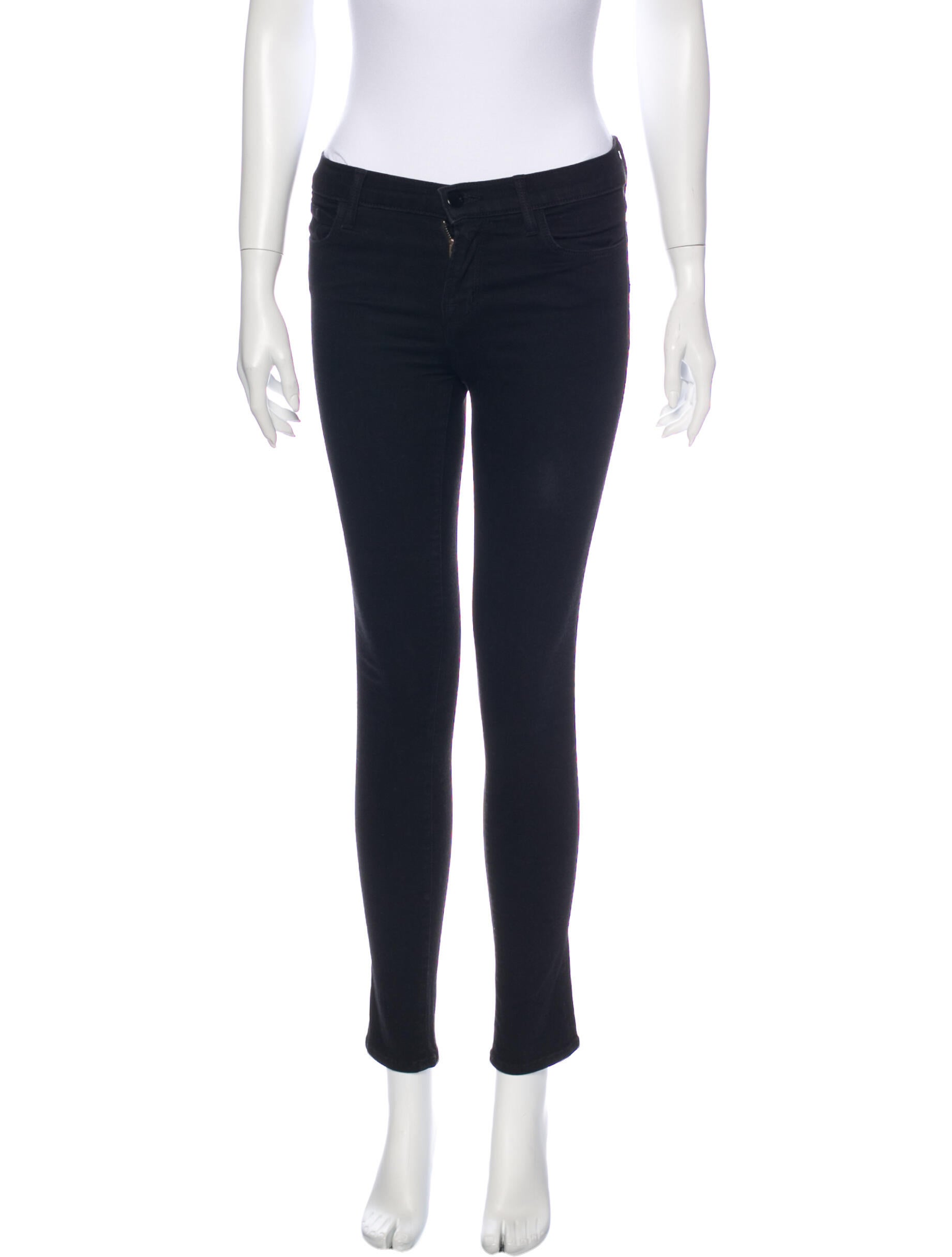 J Brand Mid-Rise Skinny Leg Jeans