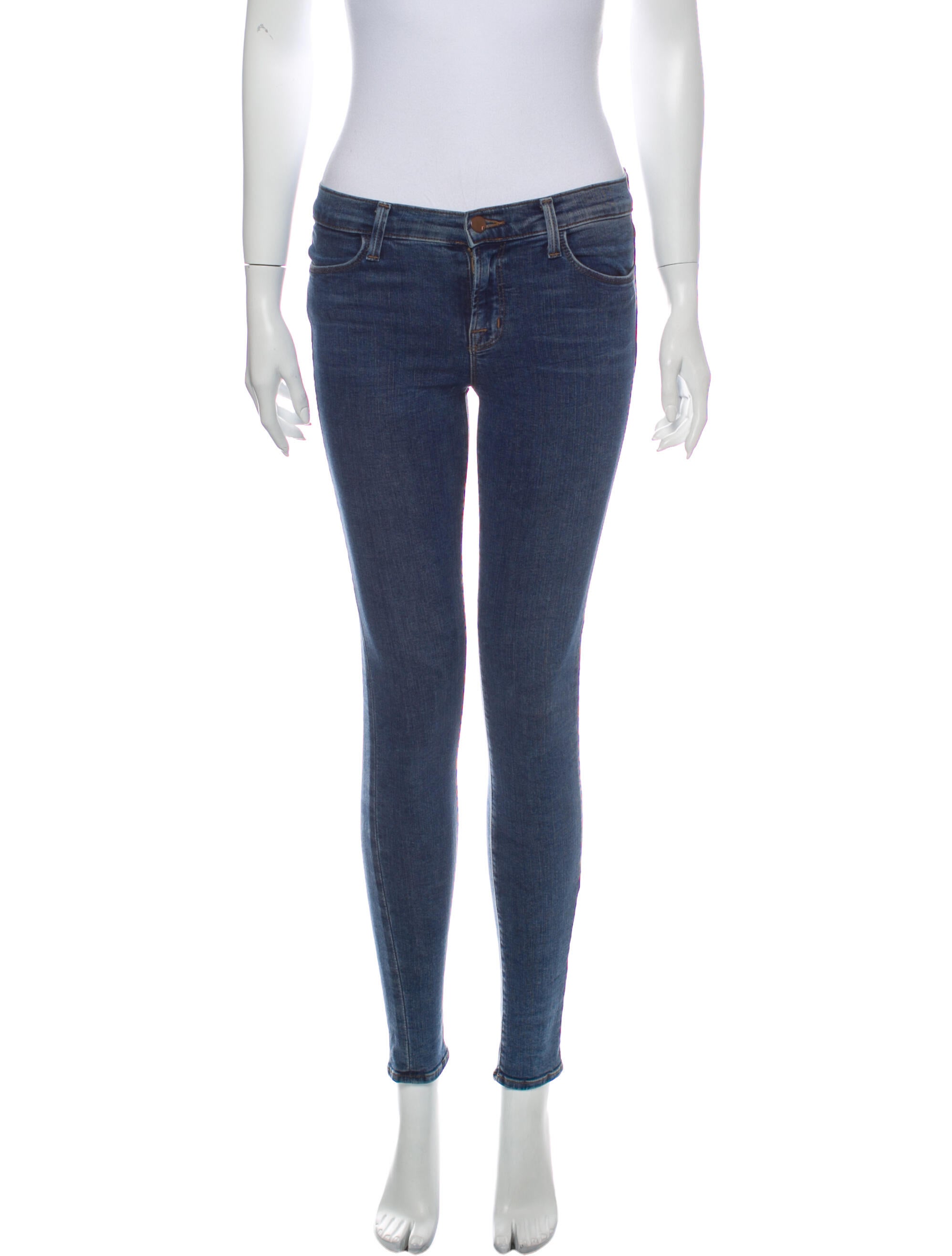 J Brand Mid-Rise Skinny Leg Jeans