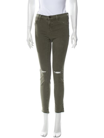 J Brand Mid-Rise Skinny Leg Jeans