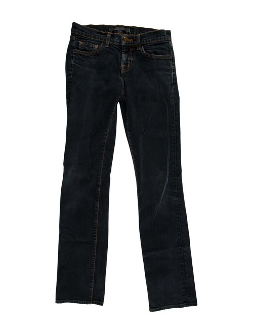 J Brand Low-Rise Straight Leg Jeans Blue