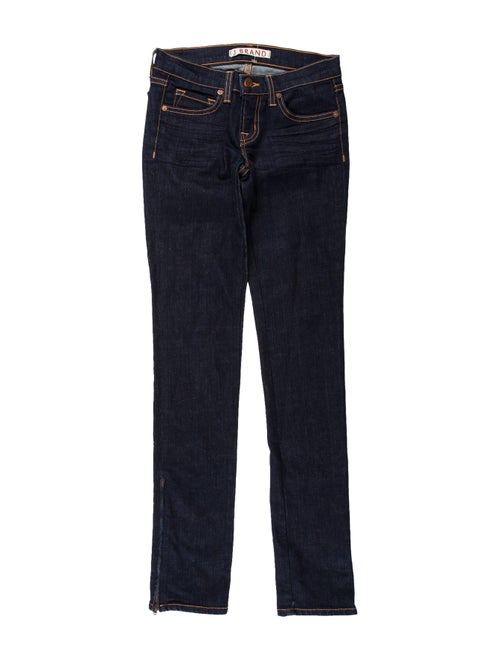 J Brand Low-Rise Straight Leg Jeans Blue