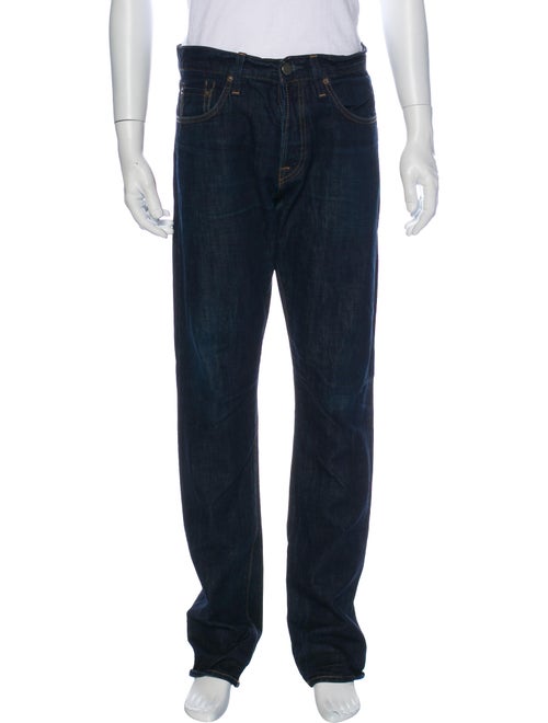 J Brand Selvedge Straight-Leg Jeans Blue