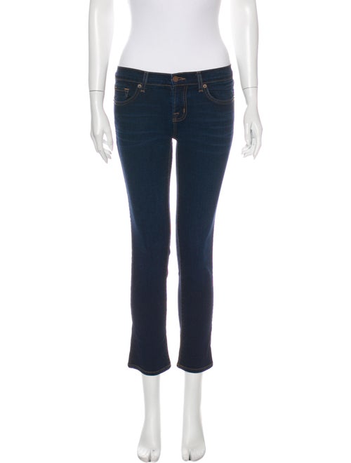 J Brand Low-Rise Straight Leg Jeans Blue