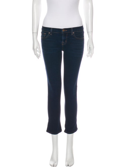 J Brand Low-Rise Straight Leg Jeans Blue