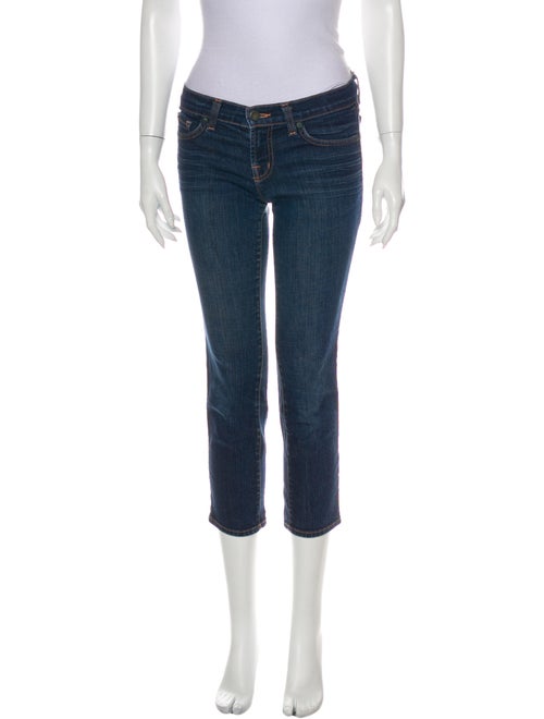 J Brand Low-Rise Straight Leg Jeans Blue