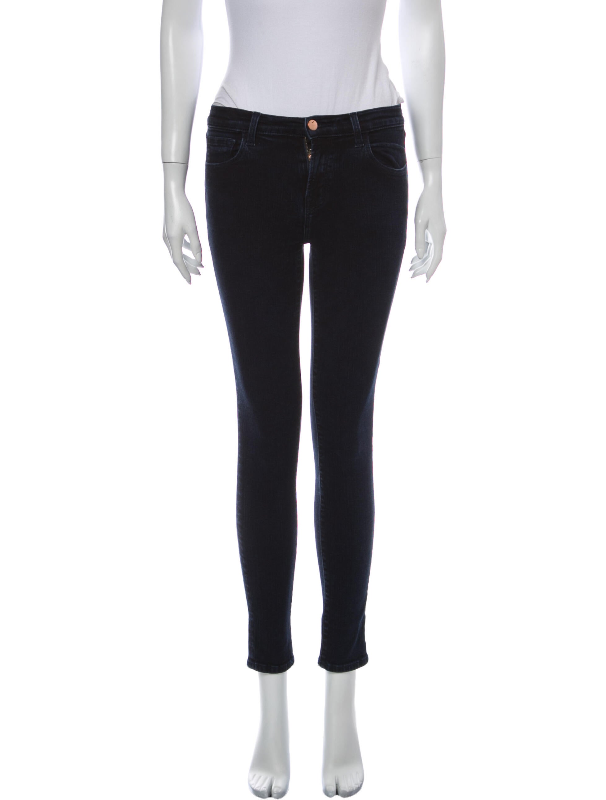 J Brand Mid-Rise Skinny Leg Jeans