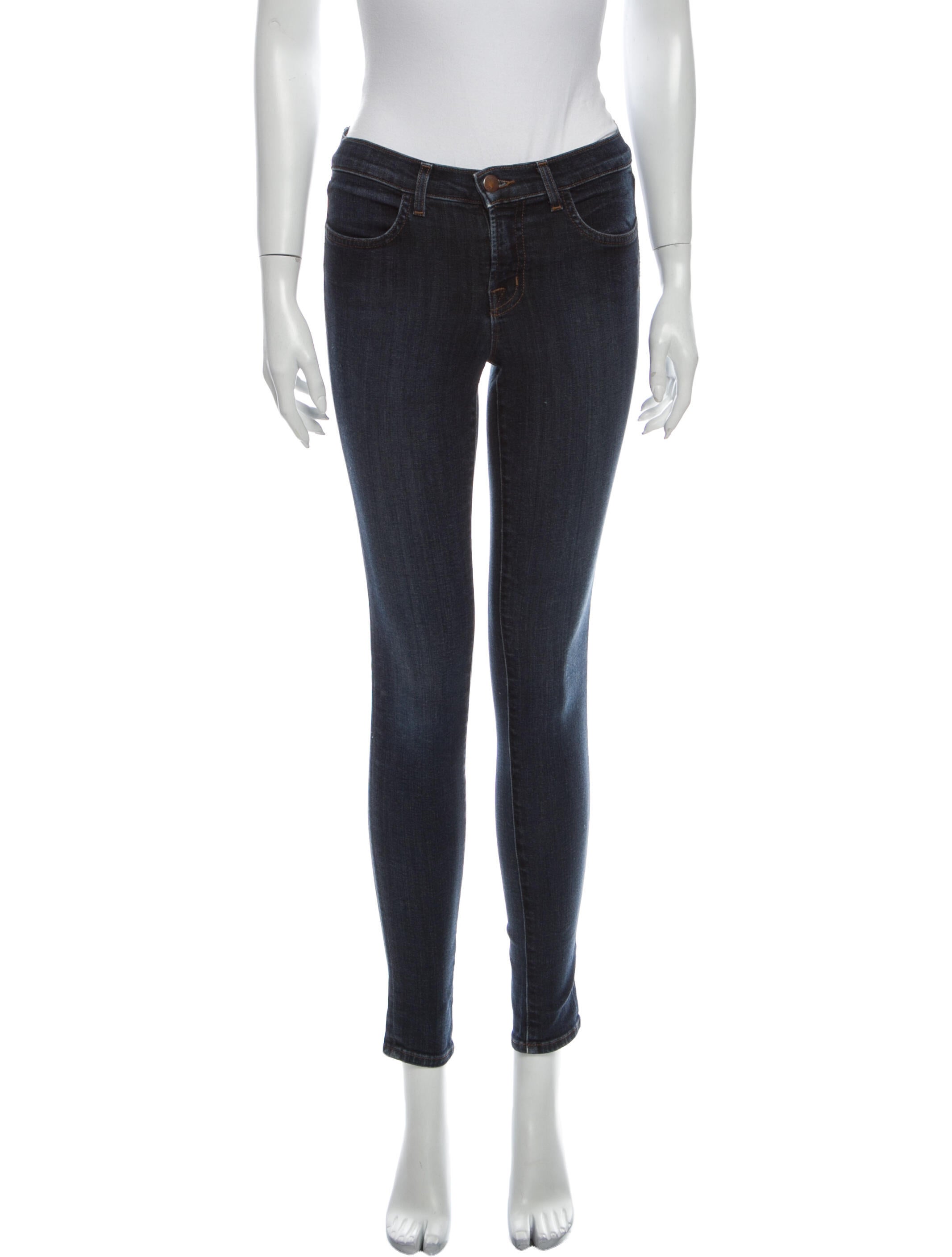 J Brand Mid-Rise Skinny Leg Jeans