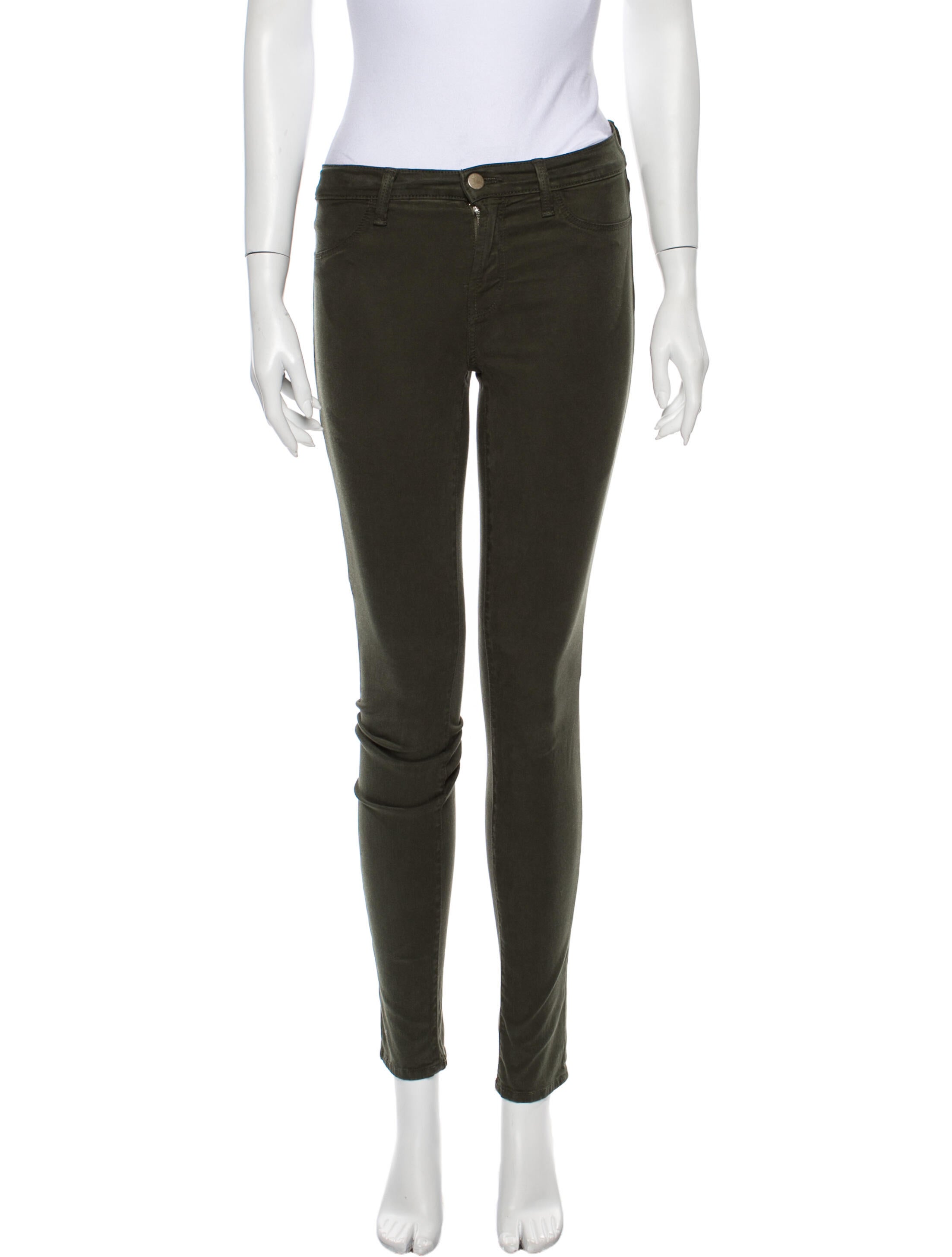 J Brand Mid-Rise Skinny Leg Jeans