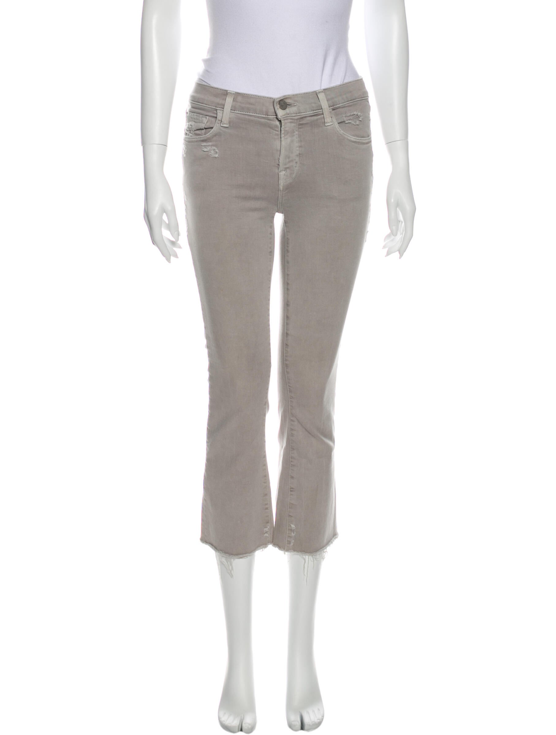 J Brand Mid-Rise Straight Leg Jeans