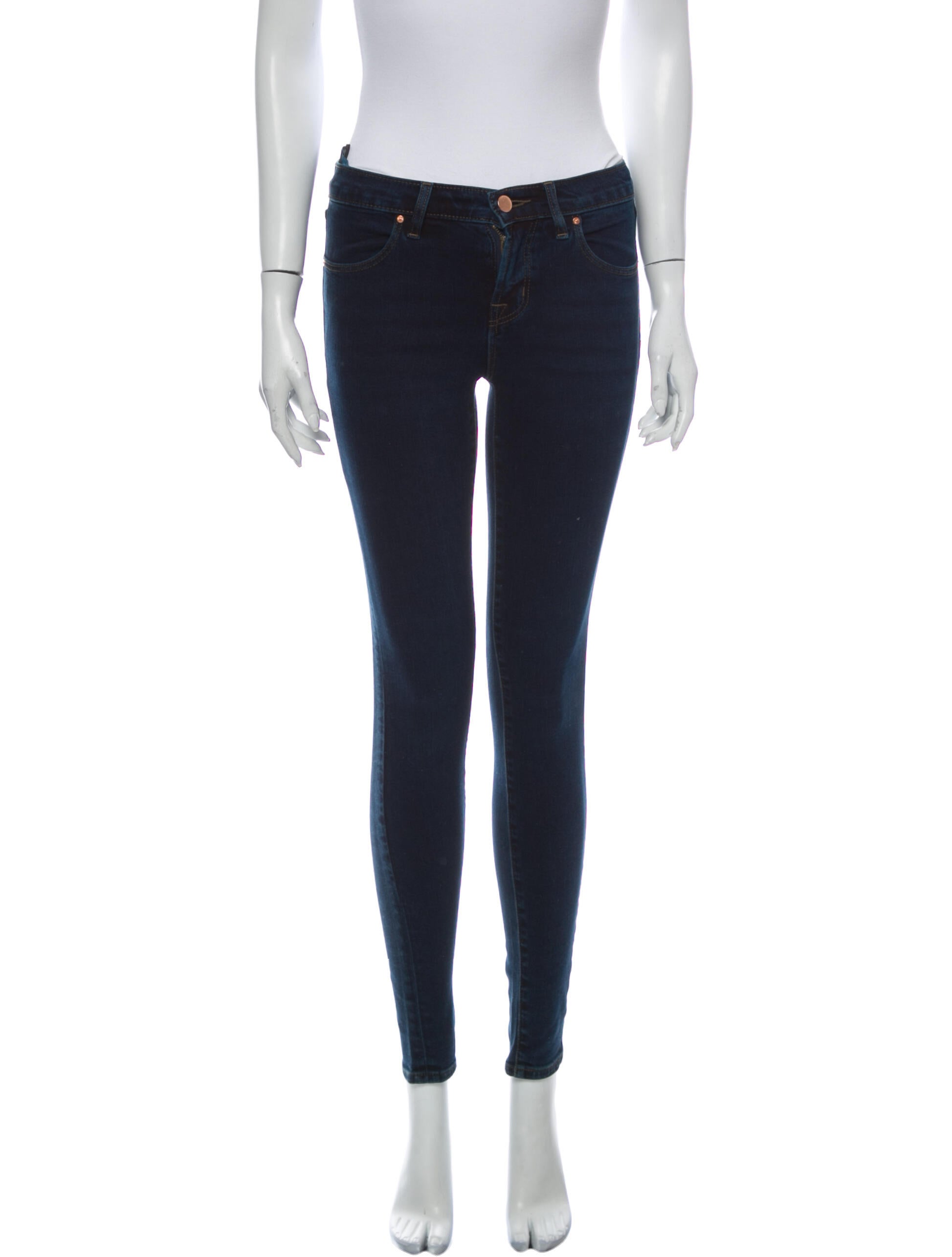J Brand Mid-Rise Skinny Leg Jeans