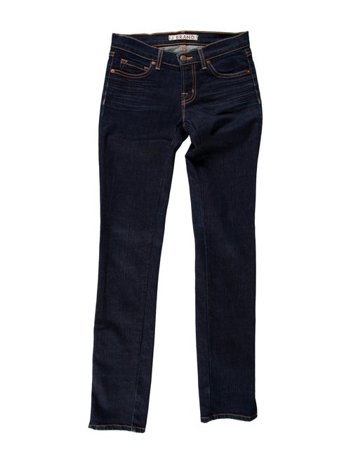 J Brand Low-Rise Straight Leg Jeans Blue