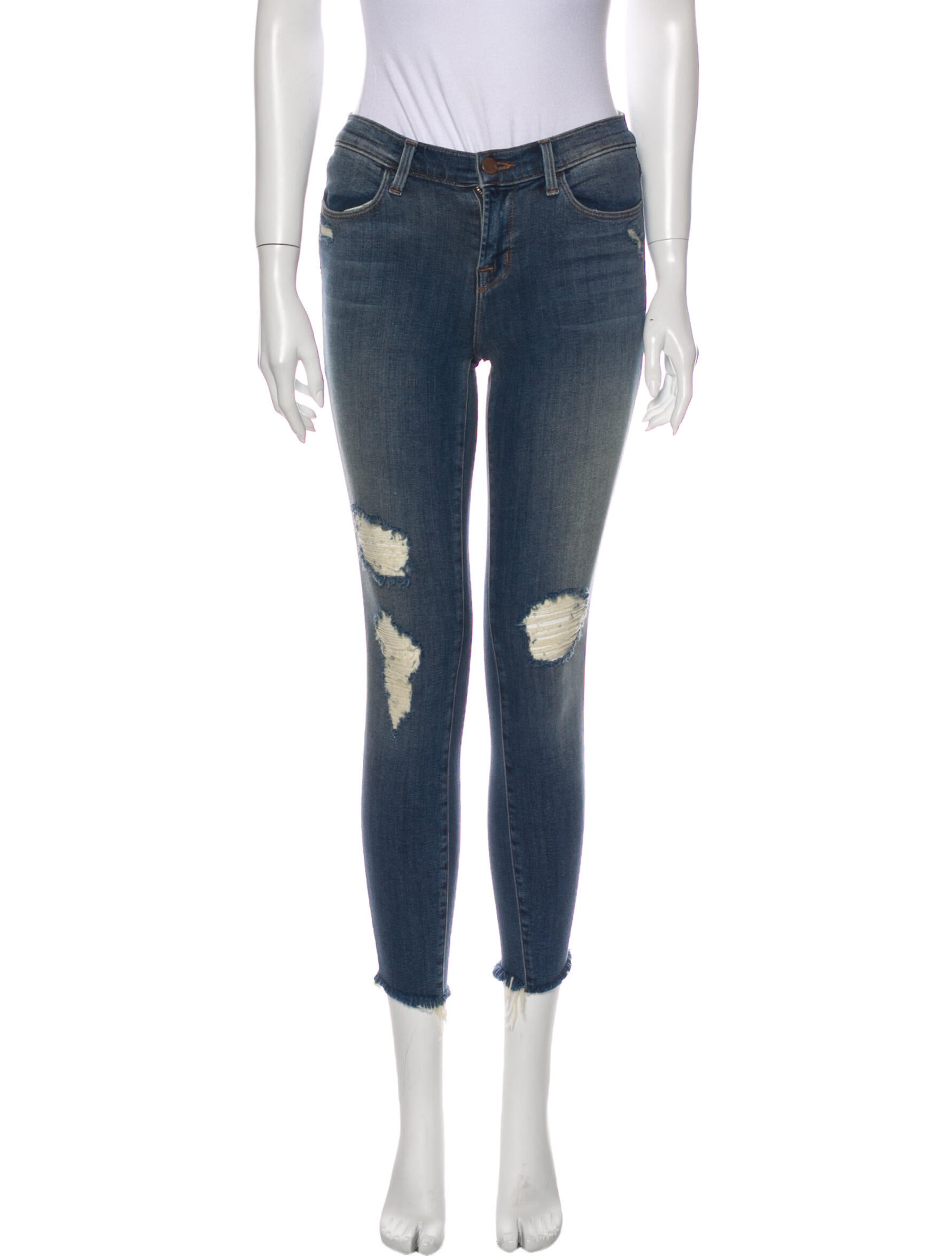 J Brand Mid-Rise Skinny Leg Jeans