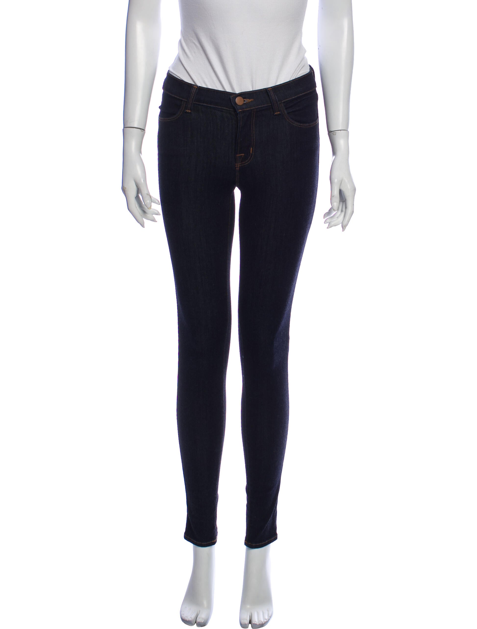 J Brand Mid-Rise Skinny Leg Jeans