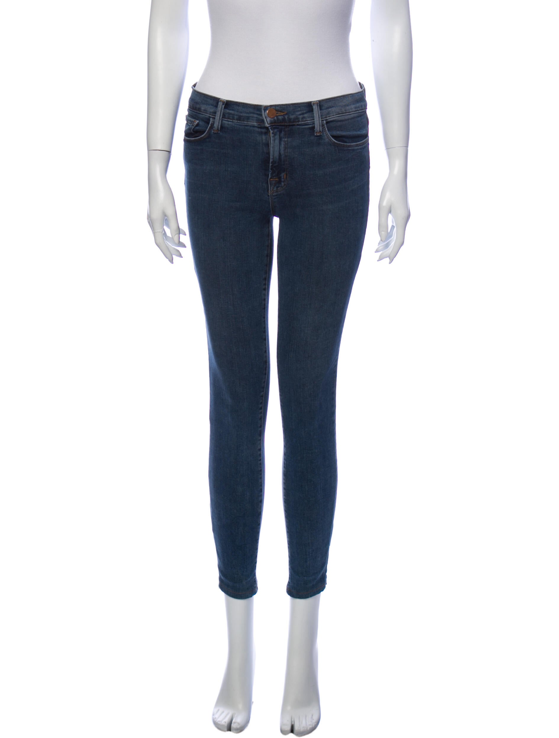 J Brand Mid-Rise Skinny Leg Jeans