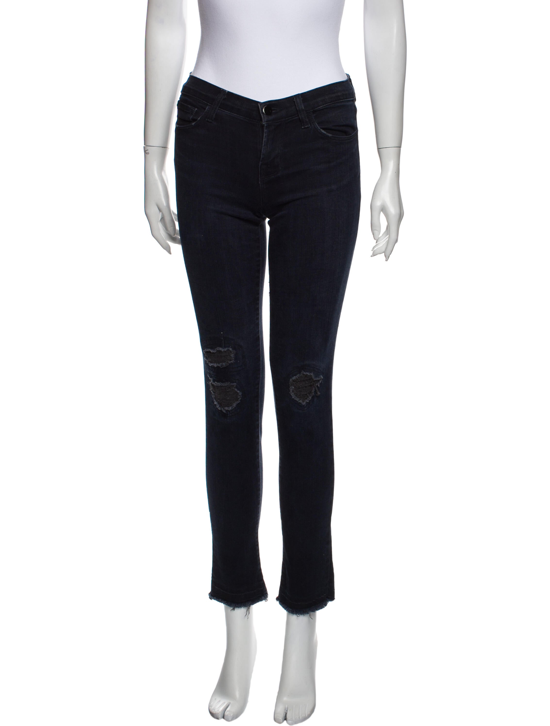 J Brand Mid-Rise Skinny Leg Jeans