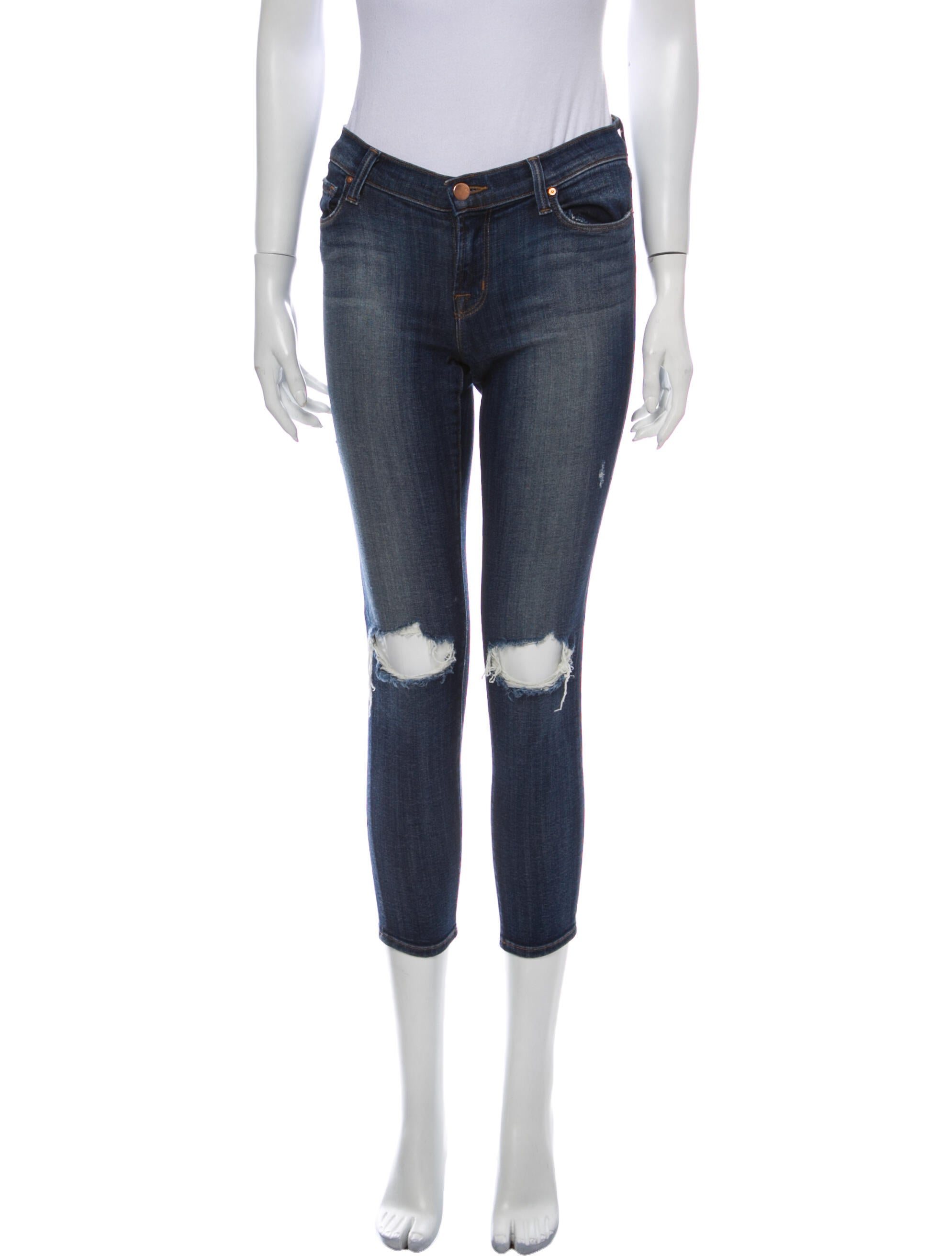 J Brand Mid-Rise Skinny Leg Jeans
