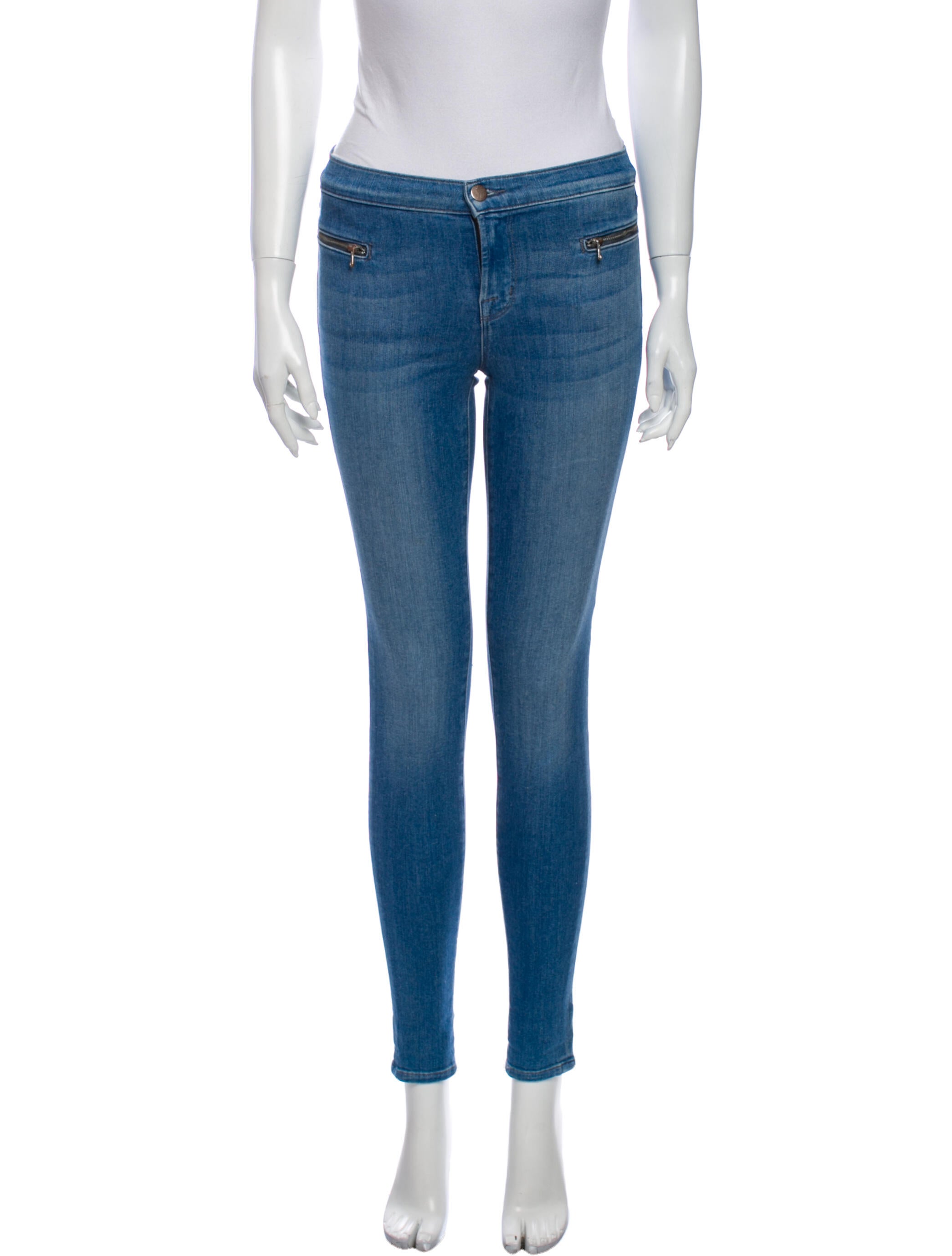 J Brand Mid-Rise Skinny Leg Jeans