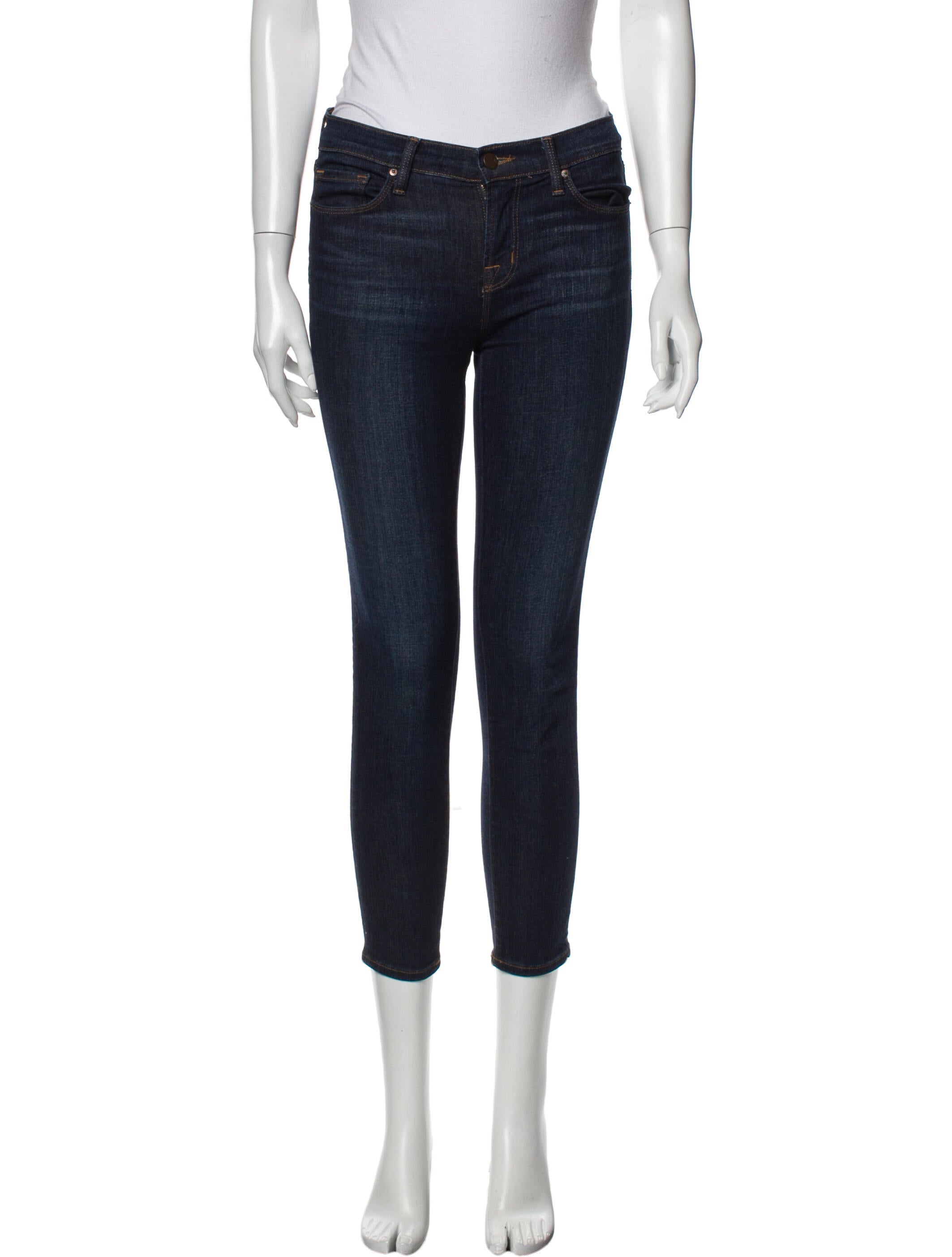J Brand Mid-Rise Skinny Leg Jeans