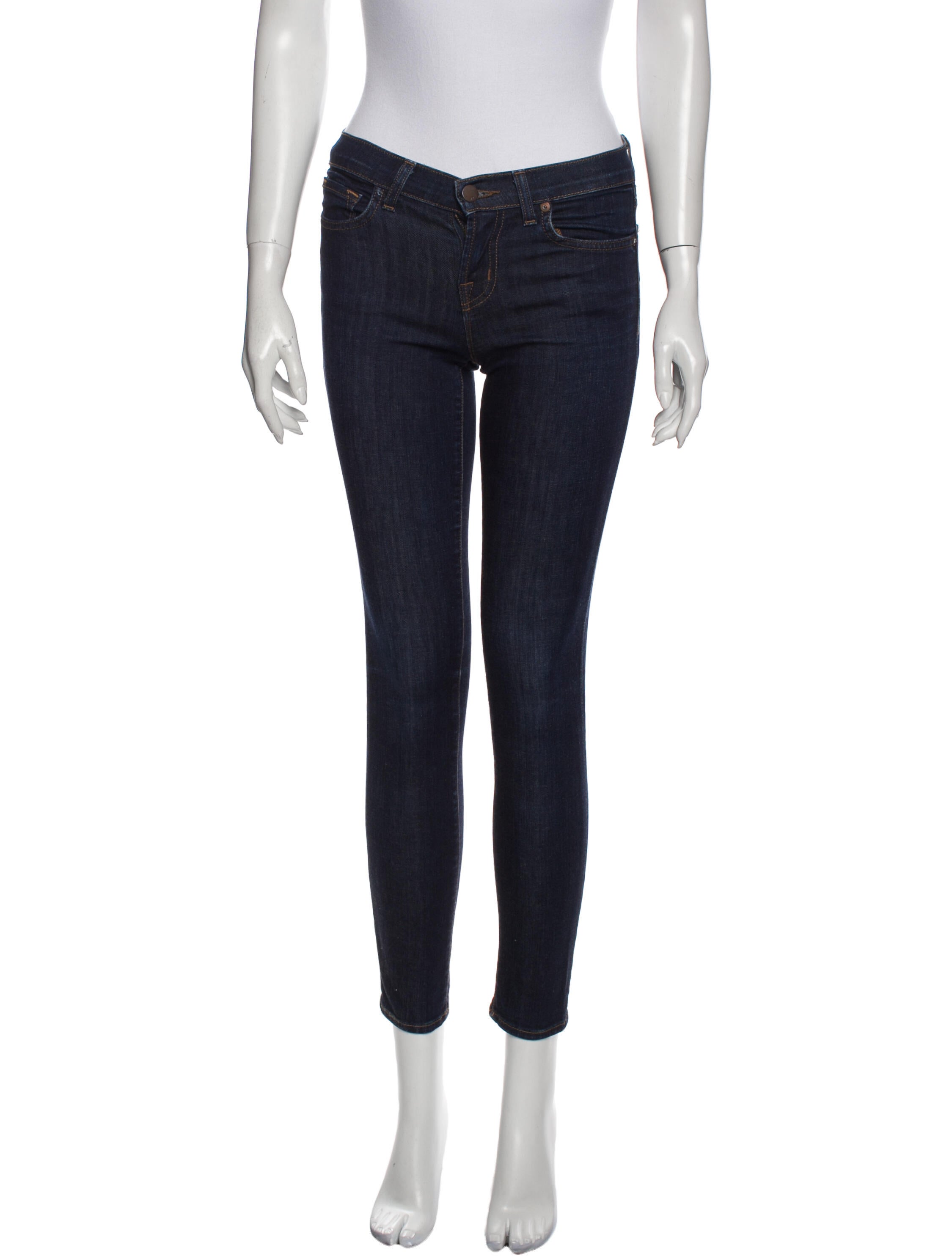 J Brand Mid-Rise Skinny Leg Jeans