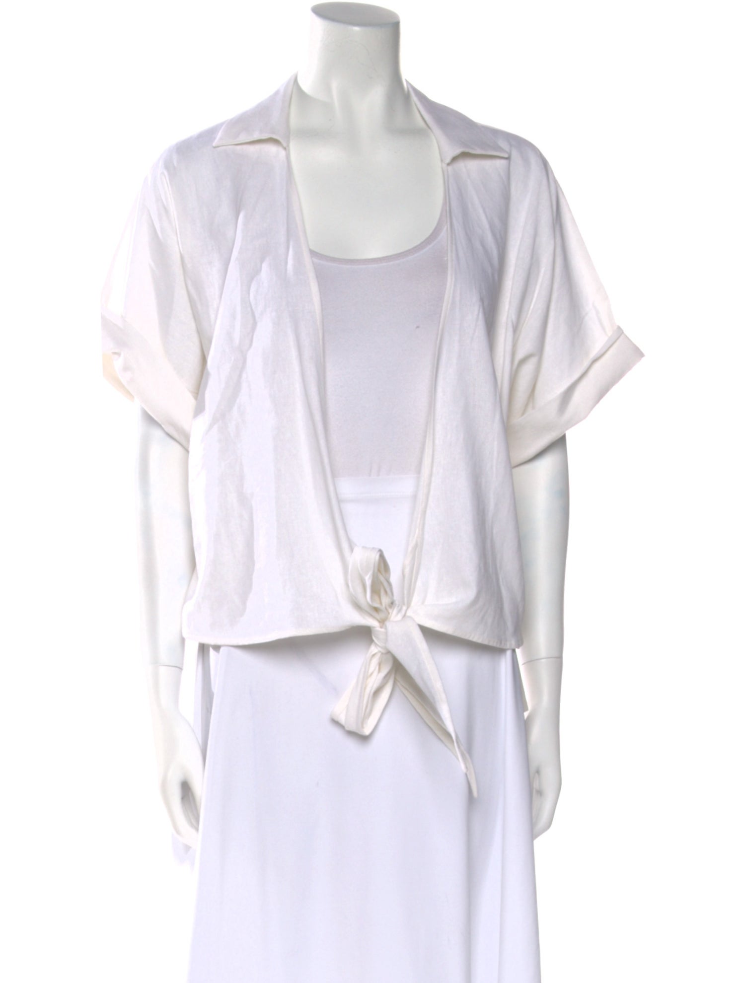 JBQ Scoop Neck Short Sleeve Crop Top