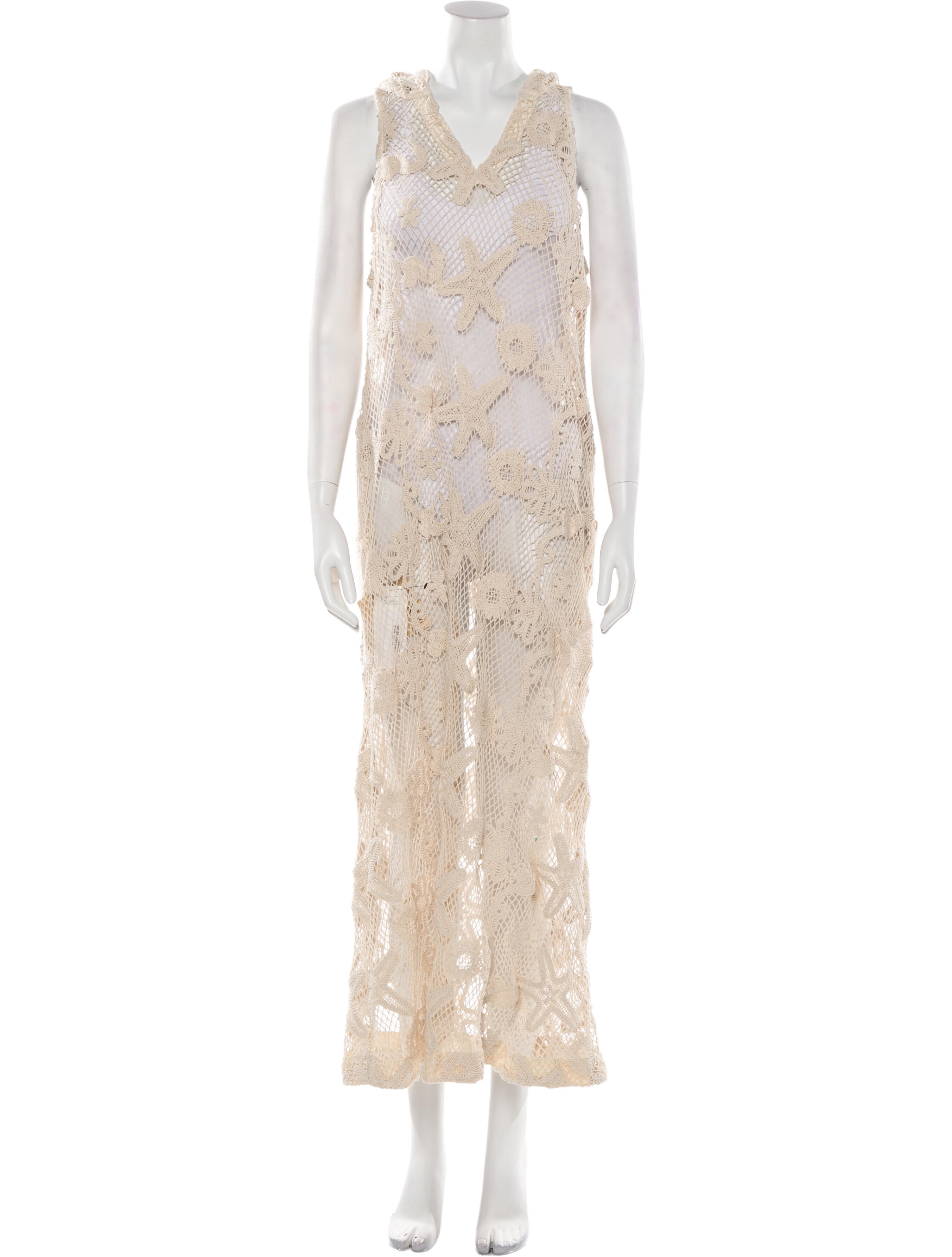 JBQ Lace Pattern Midi Length Dress