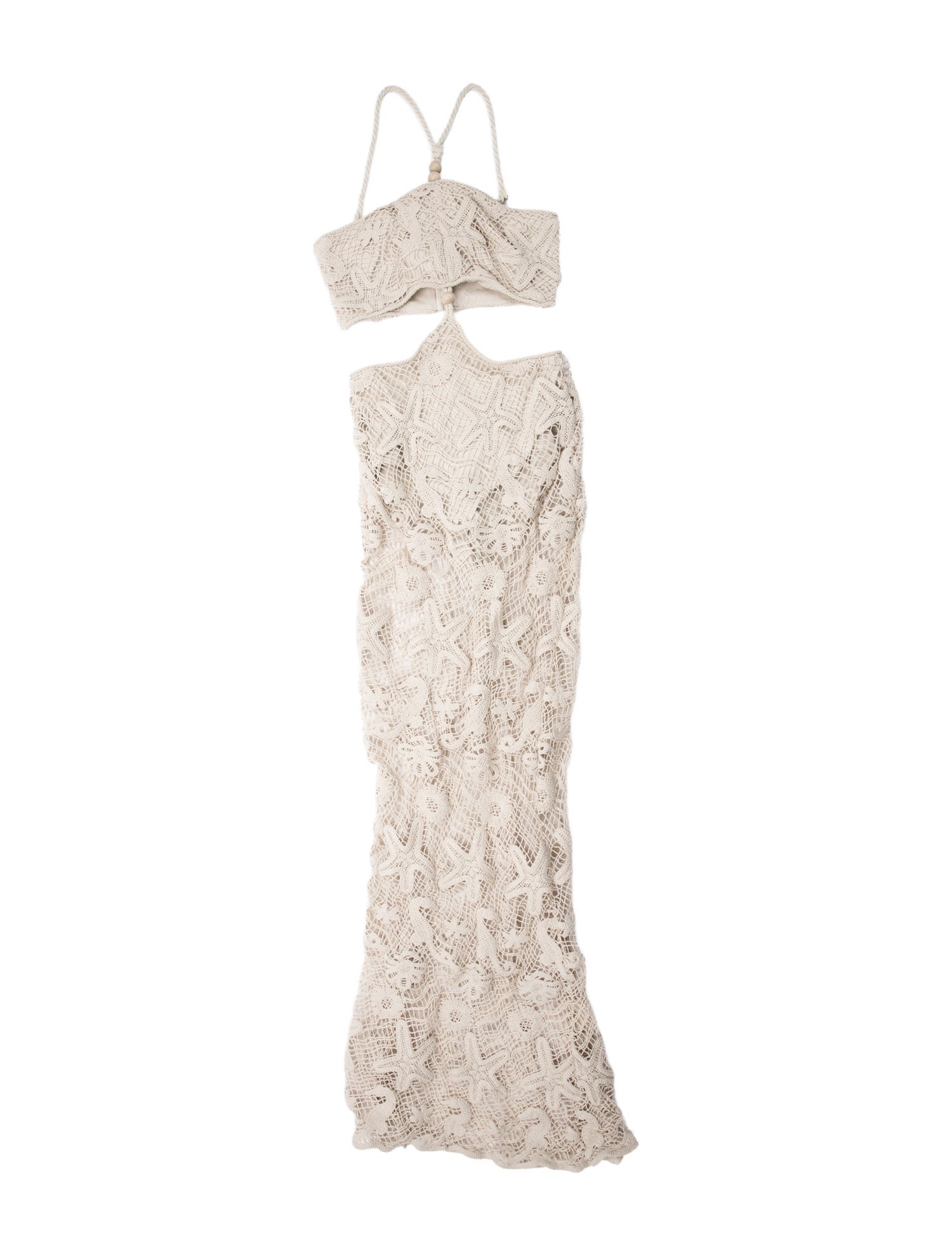 JBQ Lace Pattern Long Dress