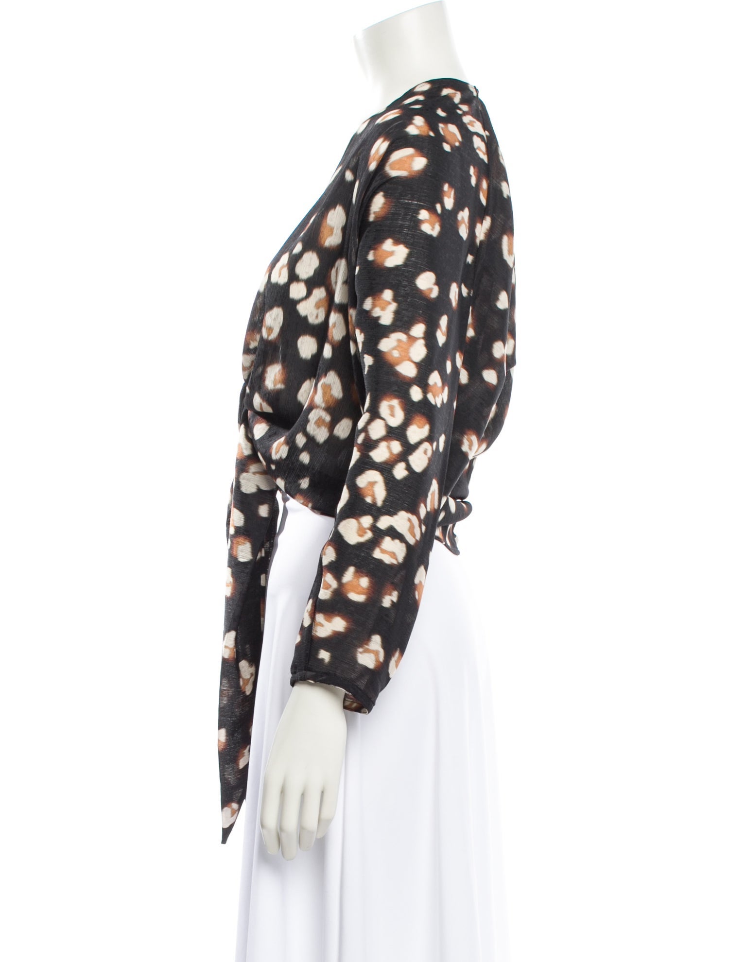 JBQ Polka Dot Print V-Neck Bodysuit