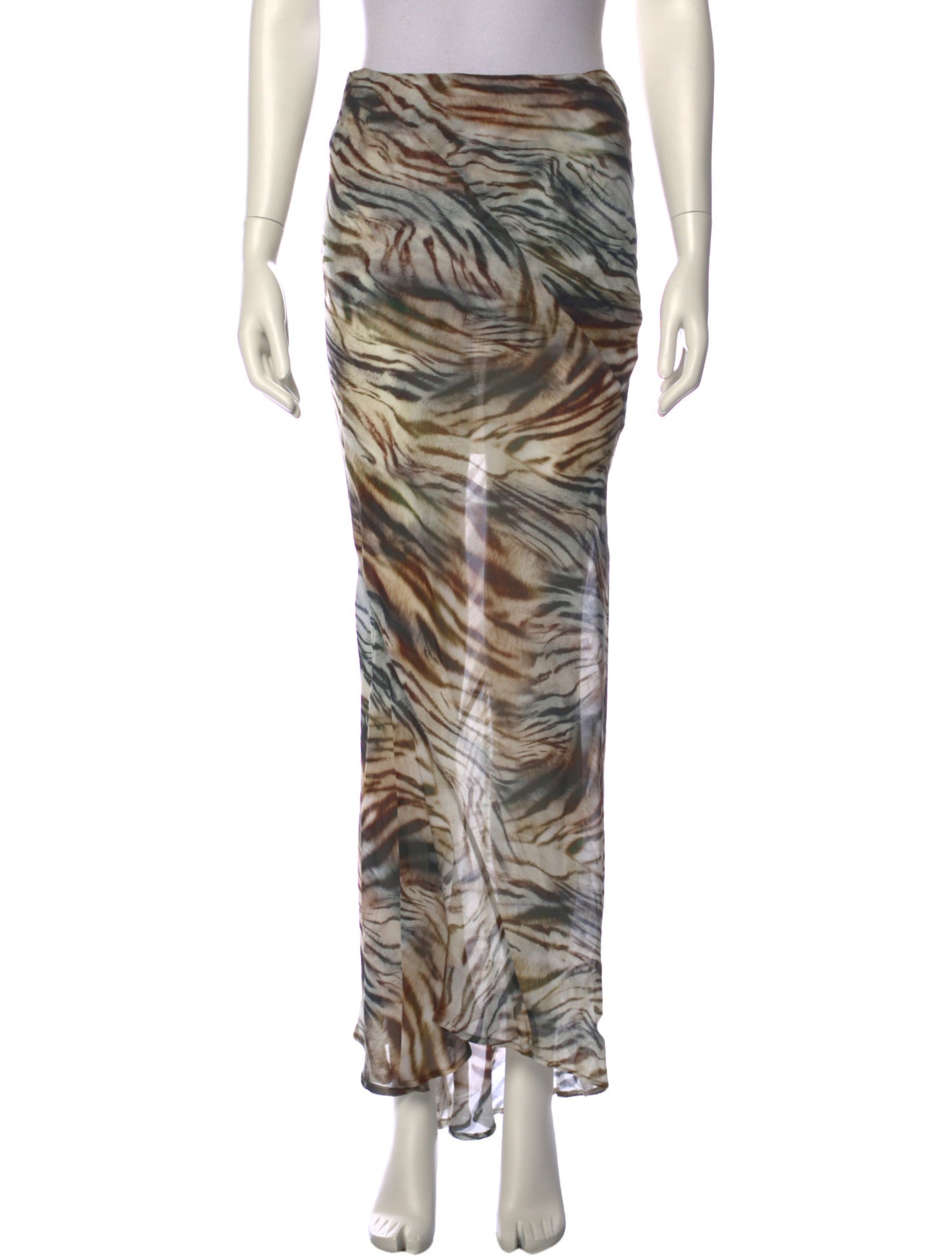 JBQ Animal Print Long Skirt