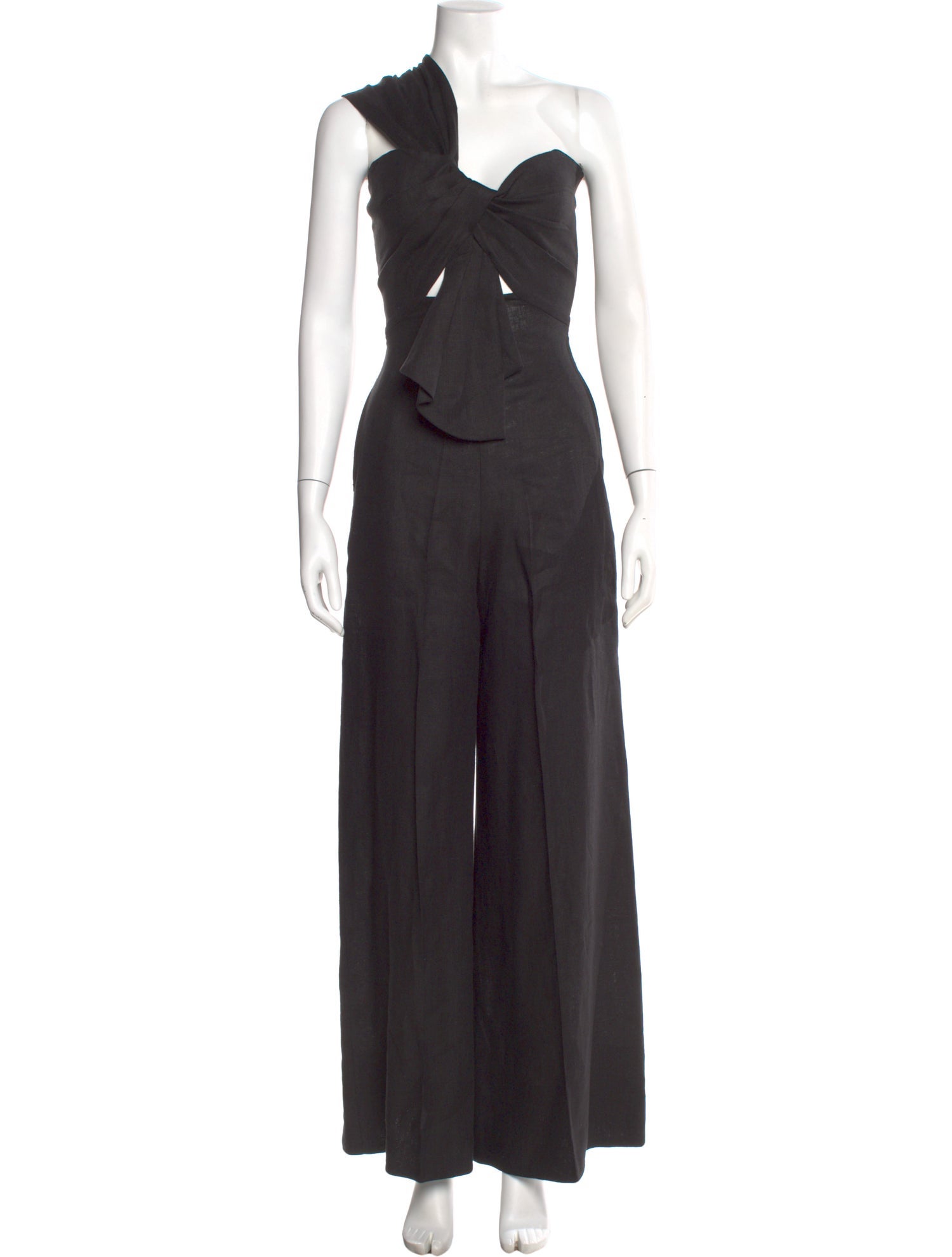 JBQ Linen One-Shoulder Jumpsuit