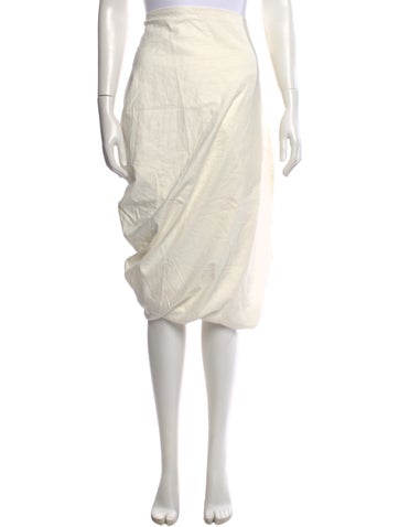 Pre-owned Jbq Midi Length Skirt In Neutral