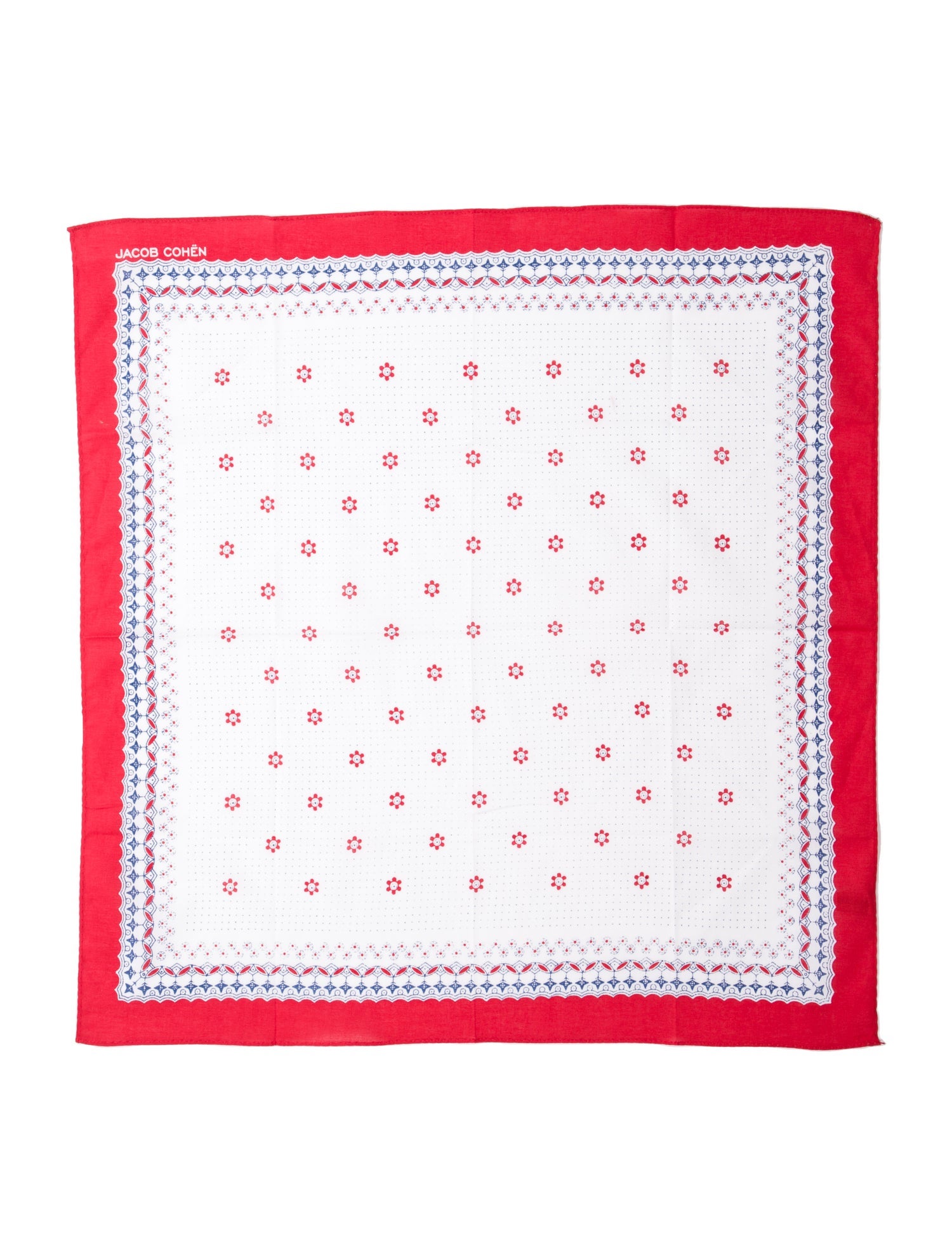 Jacob Cohën 'Pursuit of Happiness' Striped Harness Floral Print Scarf