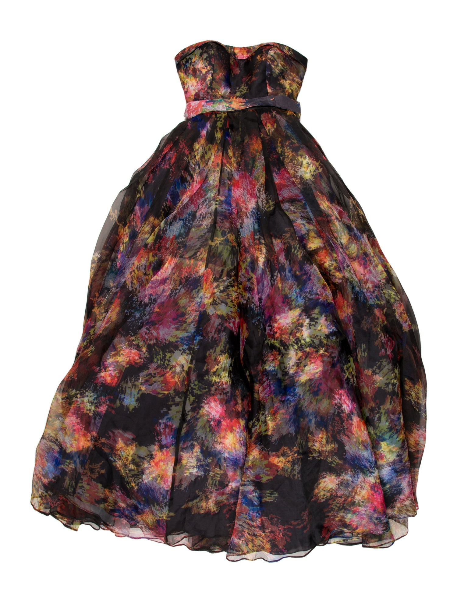 JVN by Jovani Floral Print Long Dress w/ Tags